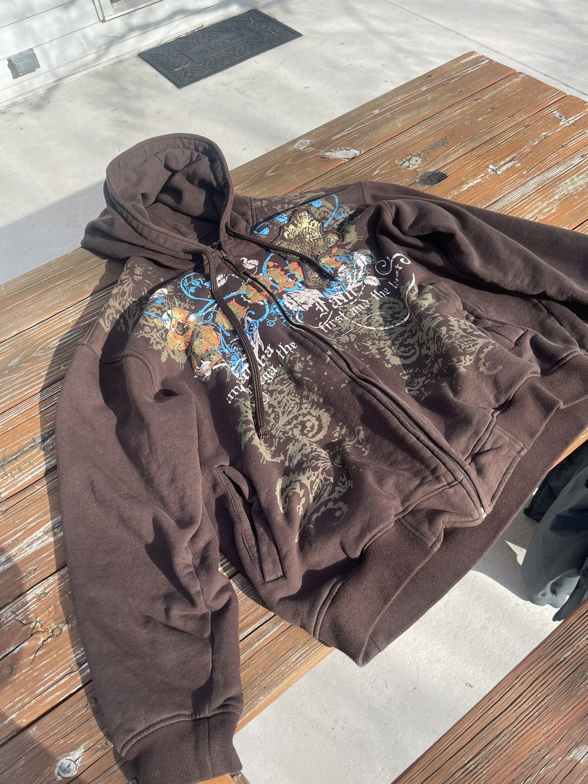 Black Label × Japanese Brand 2003 *RARE* Blac Label “alpha and omega” hoodie Size US XXL / EU 58 / 5 - 2 Thumbnail