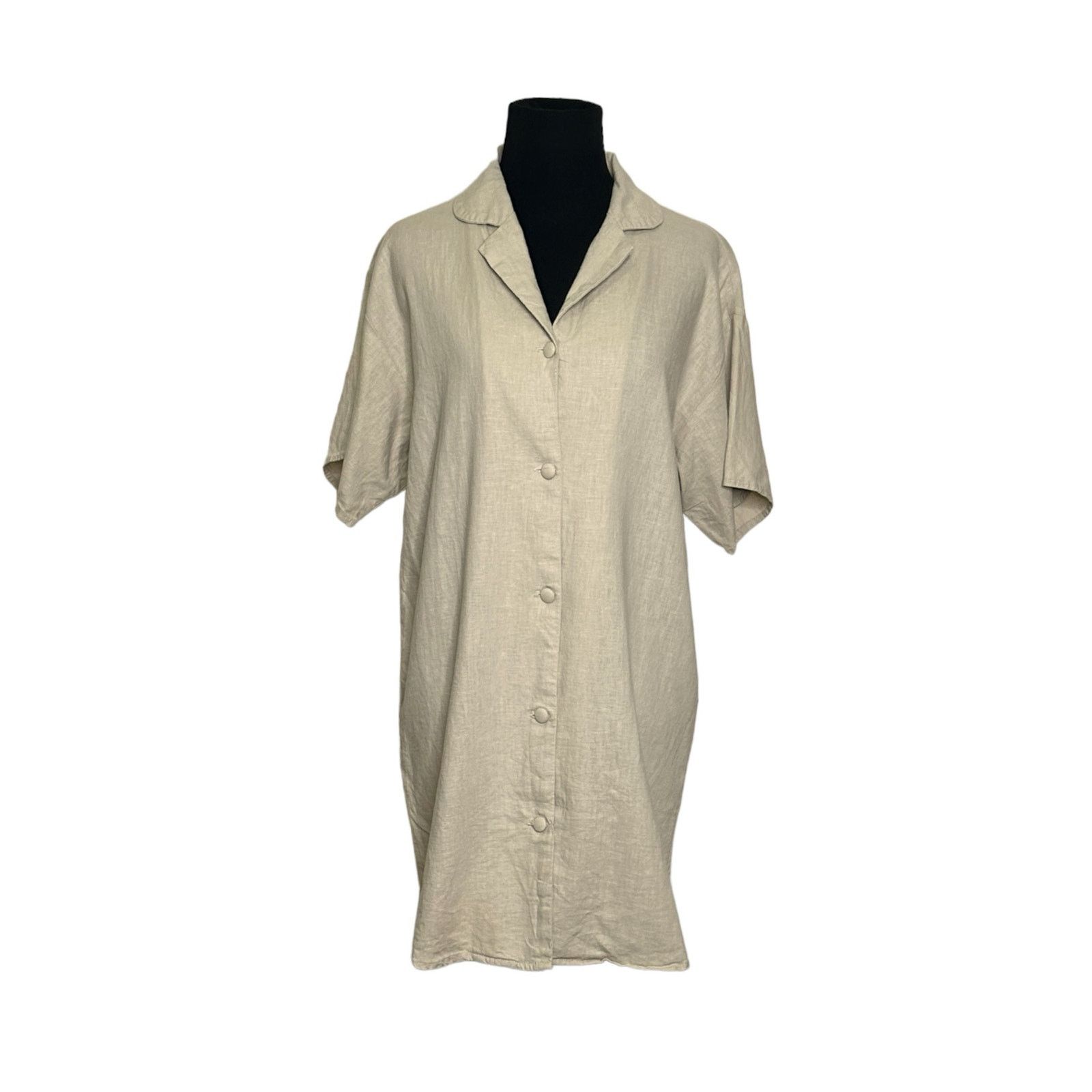 Cotton On Cotton:On beige short sleeves button shirt dress size XS Size XS / US 0-2 / IT 36-38 - 12 Thumbnail