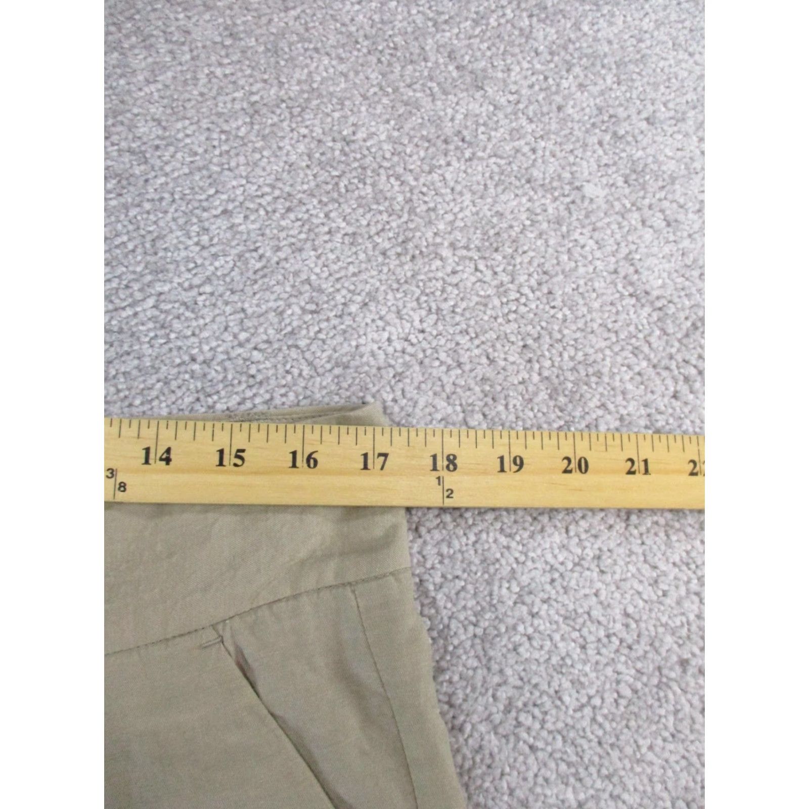 Alice + Olivia Alice + Oliva Pants Womens 34" Waist Beige Lightweight Wide-Leg Dress Pants Cotton Cupro Zip Front Flat Front Knits Regular Size 34" Women Womens Size 34" / US 12 / IT 48 - 7 Thumbnail