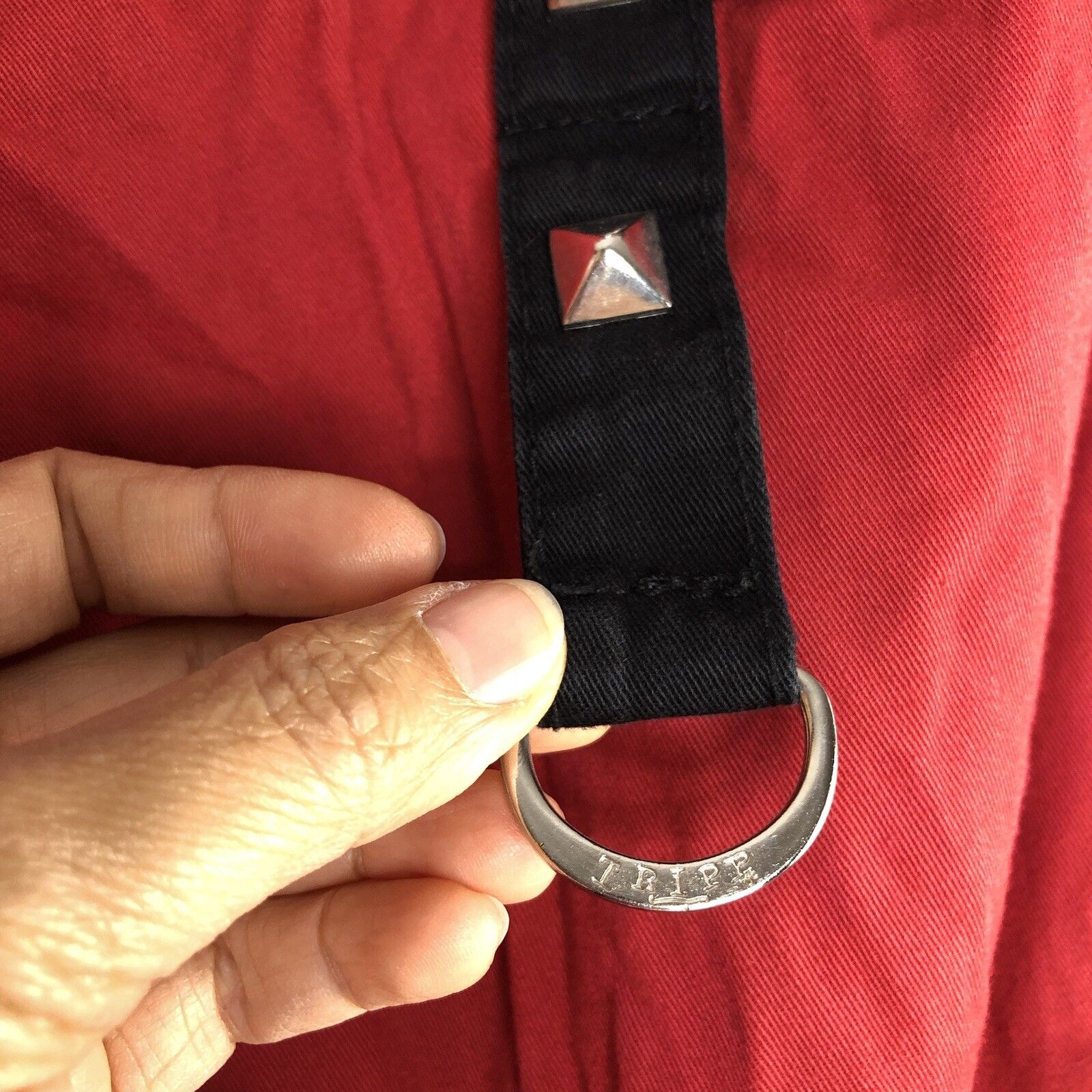 Tripp NYC Tripp NYC Y2K Baggy Bondage Red Pants L Goth Grunge Punk Size US 36 / EU 52 - 11 Thumbnail