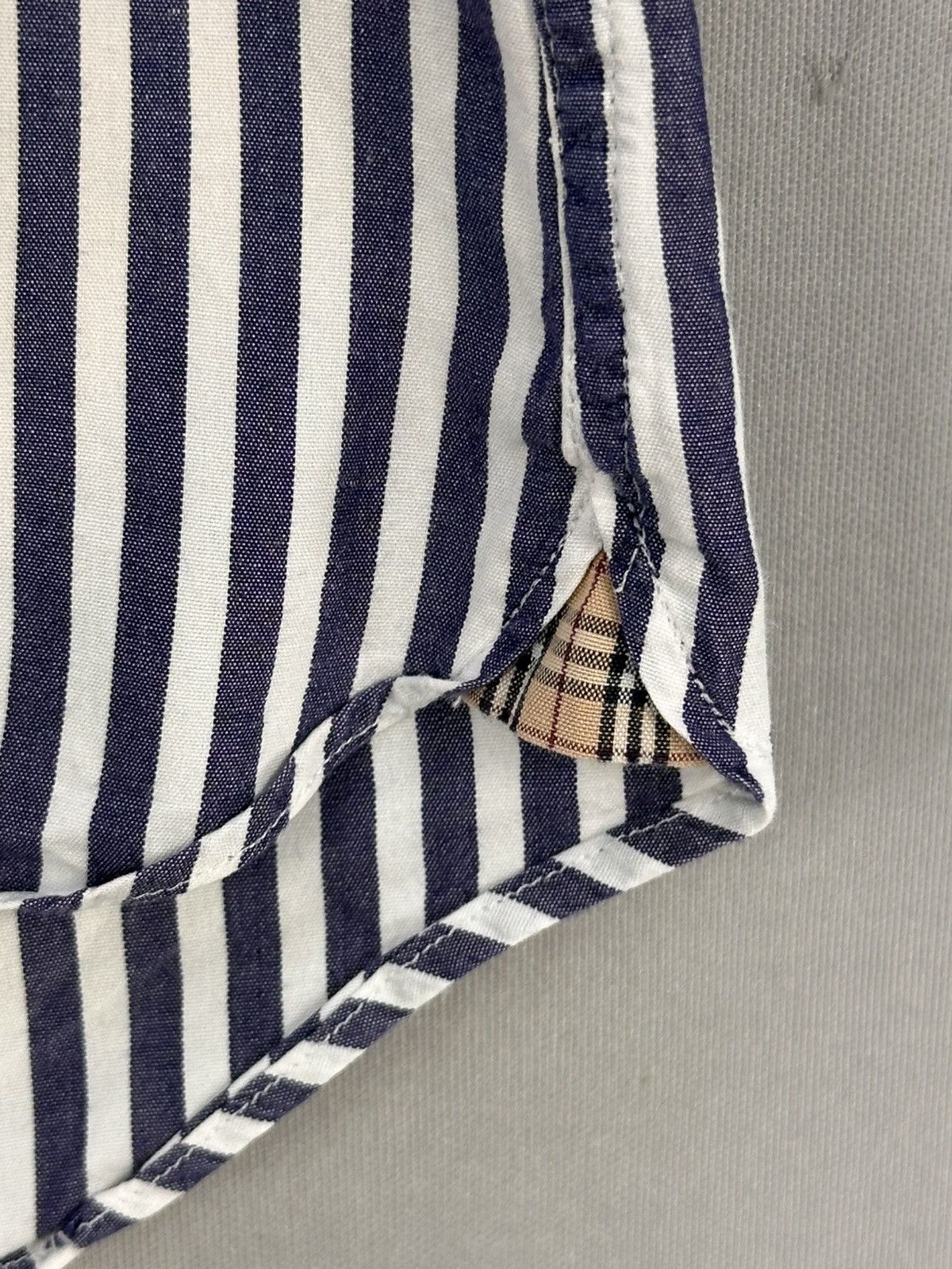 Burberry Burberry Black Label Stripes Flannel Shirt Button Up Size US L / EU 52-54 / 3 - 9 Thumbnail