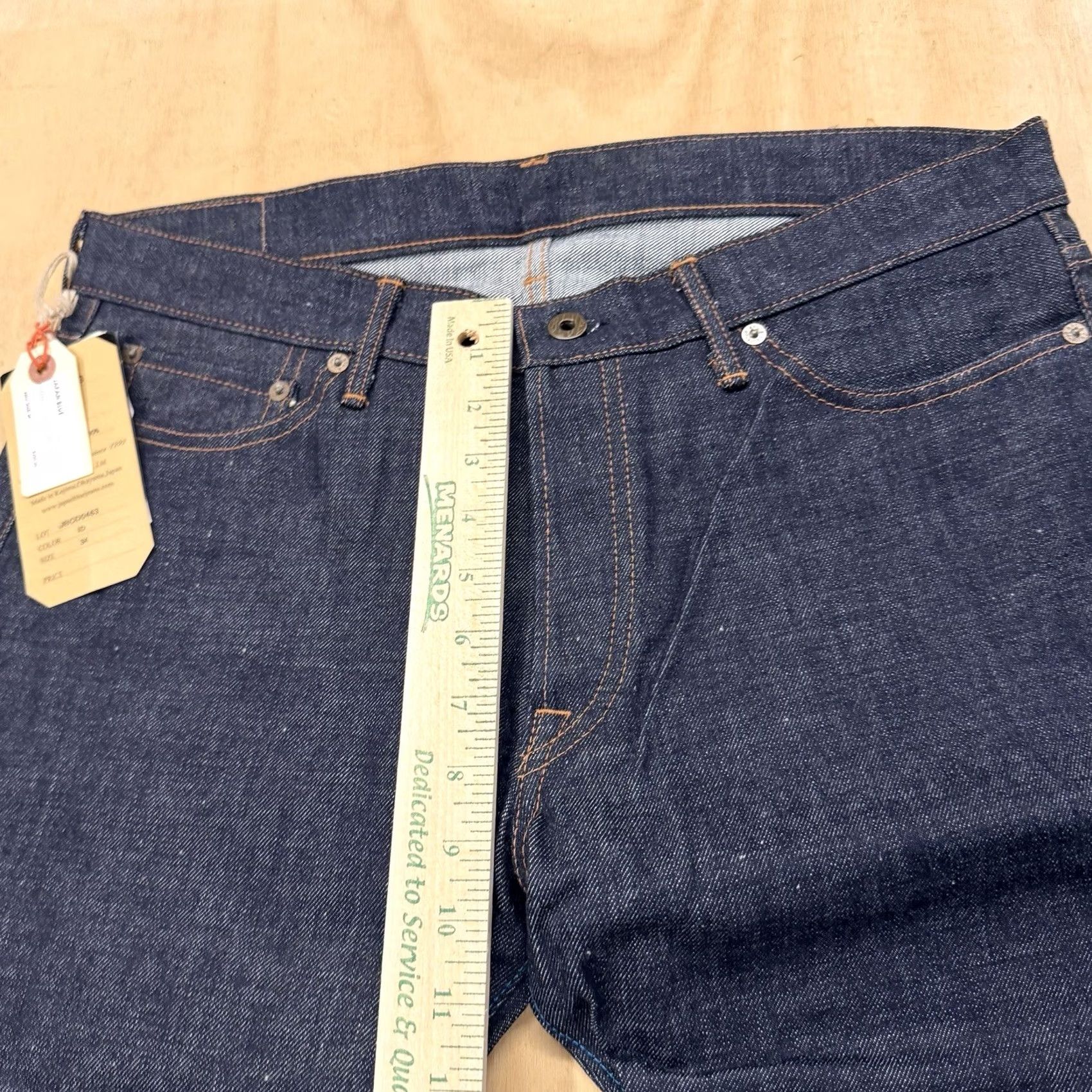Japan Blue Japan Blue Jeans Mens Slim Tapered Jeans 34x35 Raw Selvedge Cote D’lvoire Cotton Dark Blue Denim Size US 34 / EU 50 - 4 Thumbnail