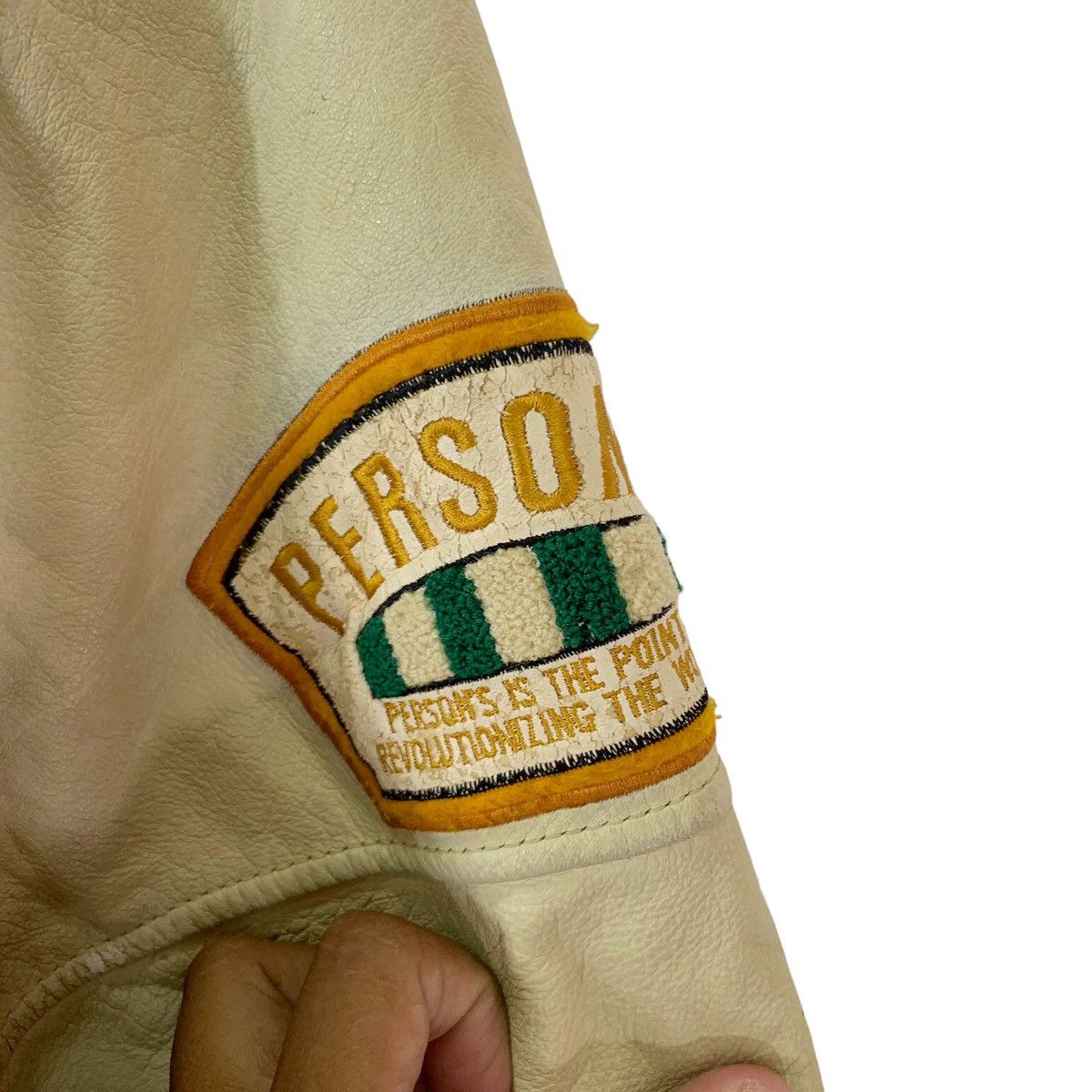 Other Vintage Person Sports Varsity Leather Wool Zipper Jacket Size US M / EU 48-50 / 2 - 11 Thumbnail