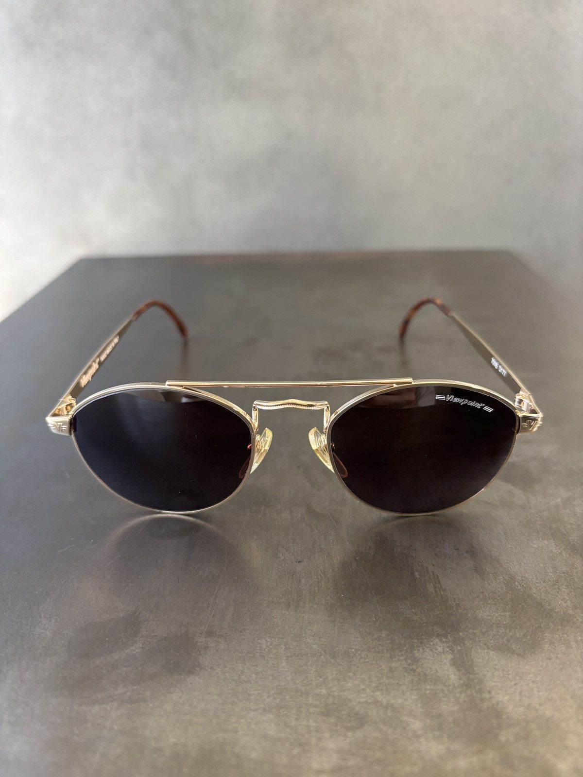 Vintage 1990s Vintage Sunglasses Made in Italy Metal Giorgio Armani Size ONE SIZE - 7 Thumbnail