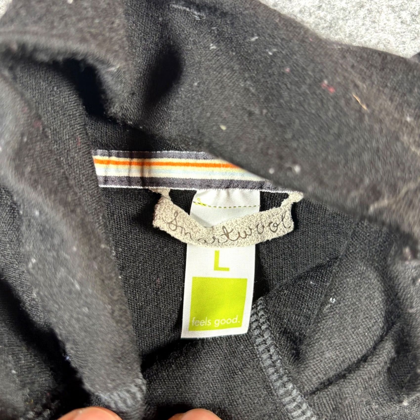 Smartwool Smartwool Womens L Black 100% Merino Wool Funnel Neck Base Layer Top Size L / US 10 / IT 46 - 2 Thumbnail