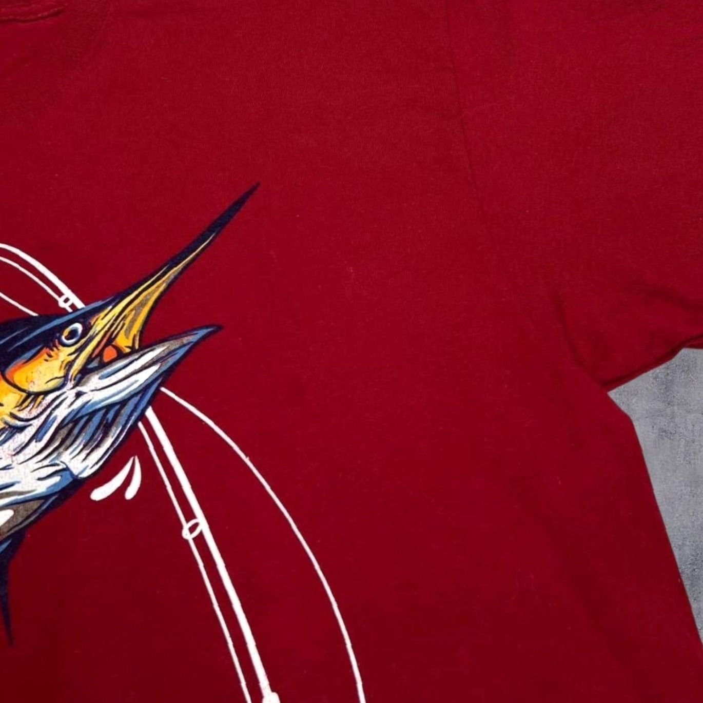 Vintage Yatch Club Early 00’s Cozumel Mexico Souvenir Red T-Shirt Graphic Front Print Large Mens Shirt Regular Sleeve Short Crew Neck Size US L / EU 52-54 / 3 - 4 Thumbnail