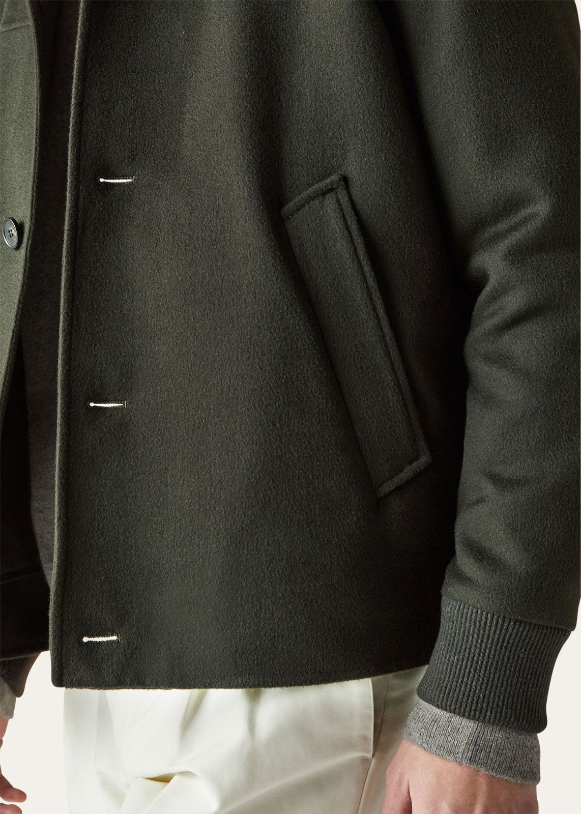 Loro Piana o1srvl11e1124 Blouson Double Overjacket in Green Size US S / EU 44-46 / 1 - 3 Thumbnail