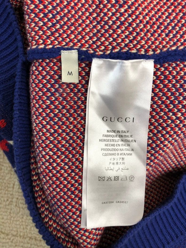 Gucci Gucci Double G star jacquard men's and women's wool sweater Size US M / EU 48-50 / 2 - 5 Thumbnail