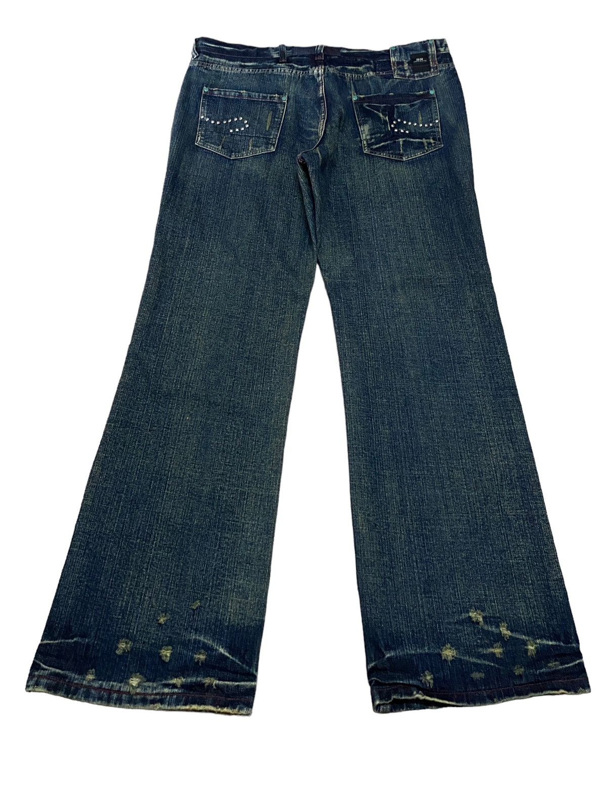 Vintage Rare Design Vintage Brand Split Star Baggy Jeans 2000s Size US 40 / EU 56 - 2 Thumbnail