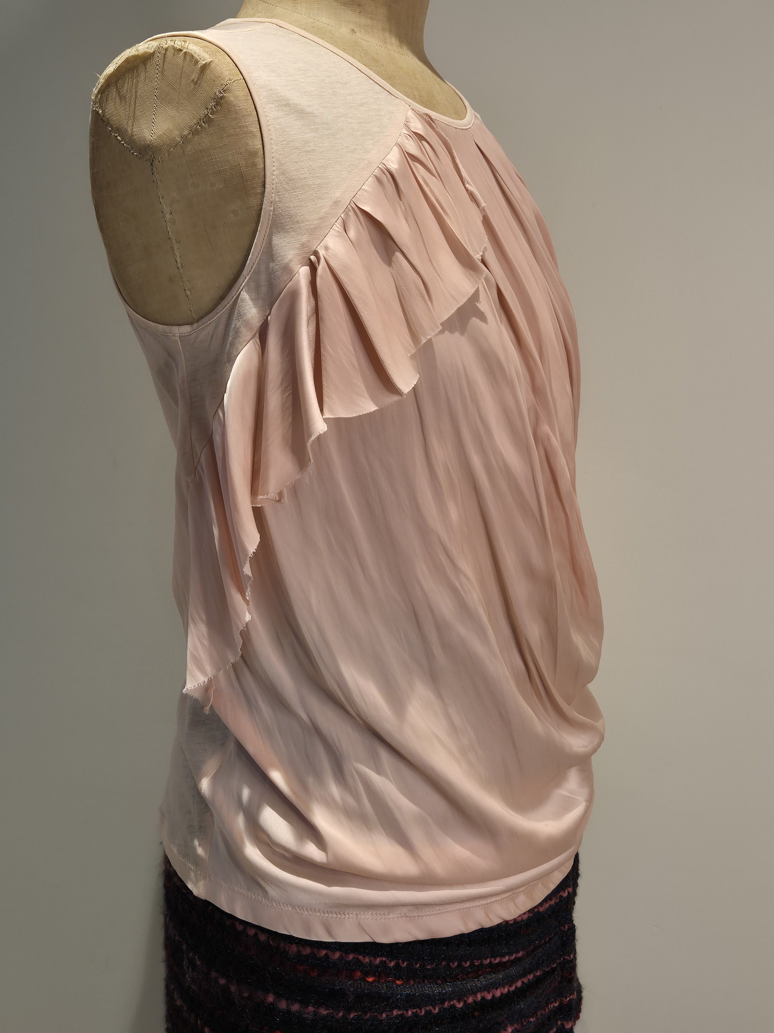 Nina Ricci Nina Ricci pink sleeveless ruched top Size S / US 4 / IT 40 - 4 Thumbnail