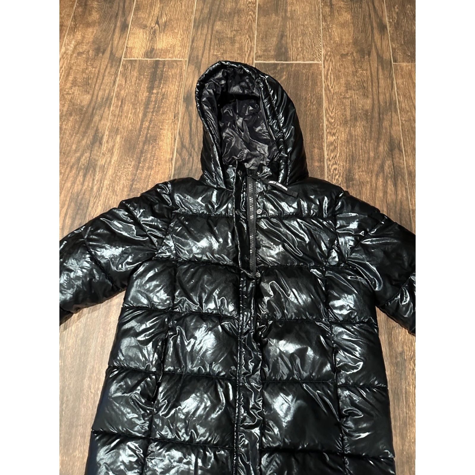 Juicy Couture VINTAGE Juicy Couture black label puffer coat parka Down Blend size Large Coat Parka Women Long Black Logo Hooded Insulated Waterproof Zip Size L / US 10 / IT 46 - 4 Thumbnail