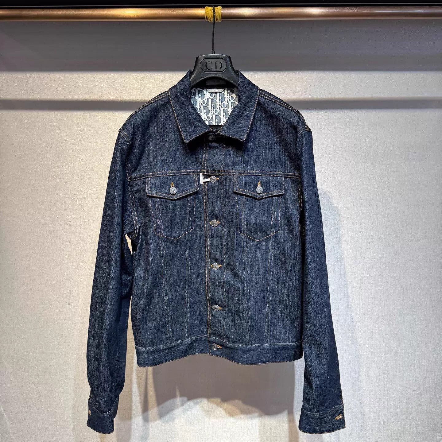Dior Dior Oblique Full Lined Denim Jacket 52 New Size US L / EU 52-54 / 3 - 1 Thumbnail