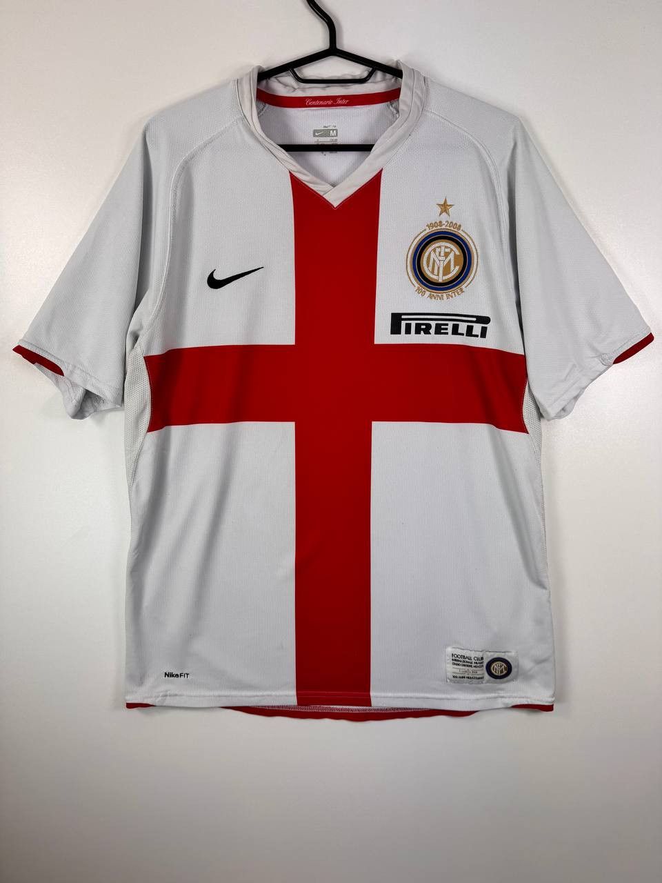 Nike Inter Milan 2007/08 Centenary 100 Years Nike Pirelli Sz M Size US M / EU 48-50 / 2 - 1 Thumbnail