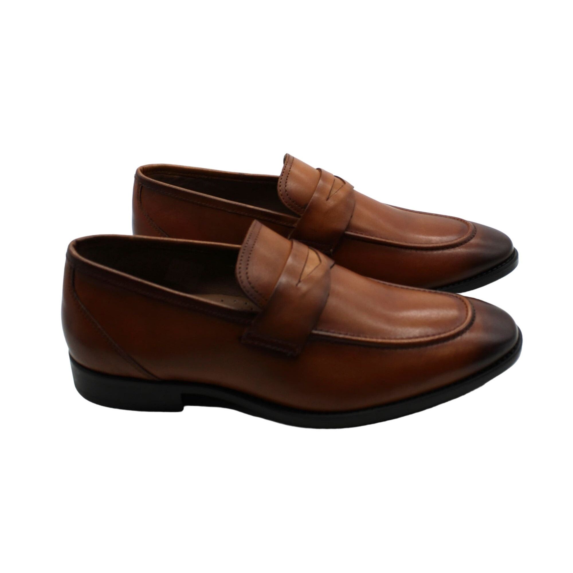 Other Thomas & Vine Men's Bishop Apron Toe Penny Loafers Size US 9.5 / EU 42-43 - 4 Thumbnail