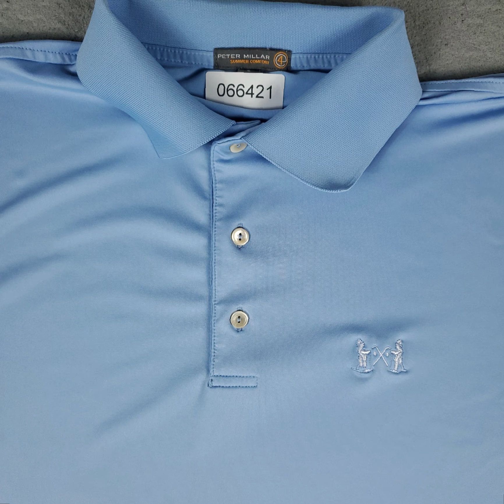 Peter Millar Peter Millar Polo Shirt Mens L Blue Summer Comfort Golf Short Sleeve Shirt Polo Mens Large Blue Summer Comfort Golf Short Sleeve Size US L / EU 52-54 / 3 - 2 Thumbnail