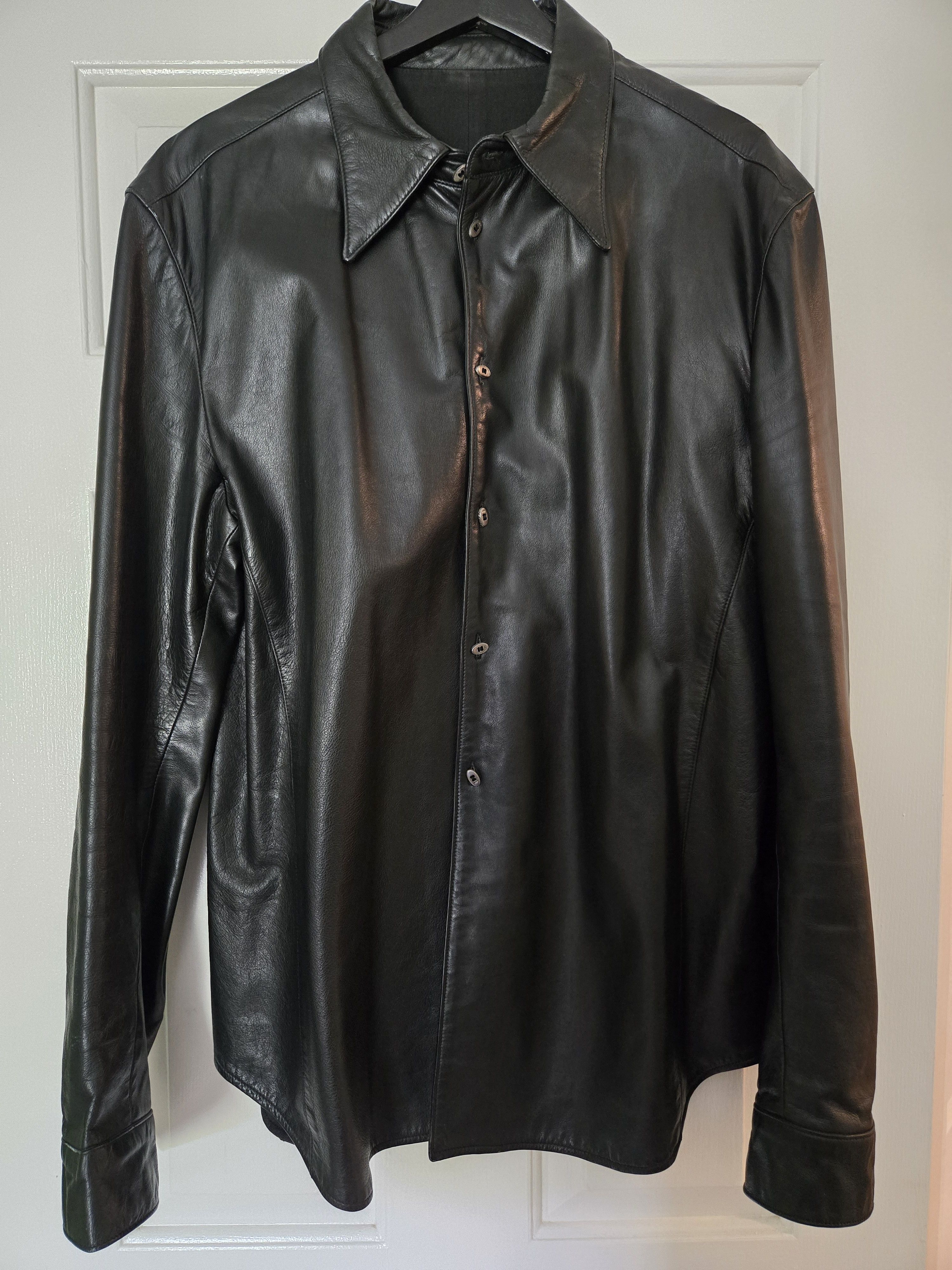 Carpe Diem Leather Shirt | Grailed
