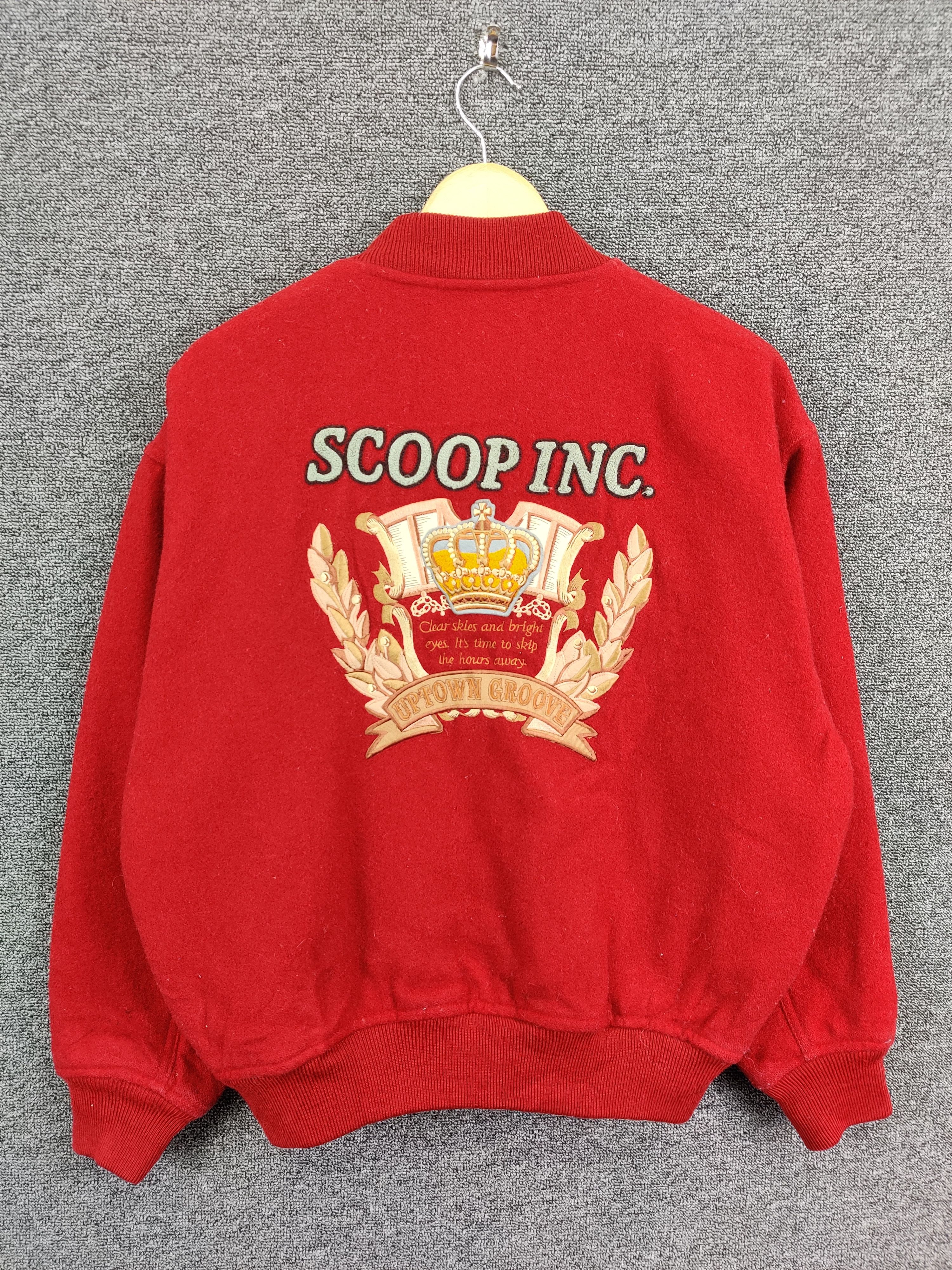 Japanese Brand Vintage Scoop Embroidery Wool Varsity Jacket Size US M / EU 48-50 / 2 - 1 Thumbnail