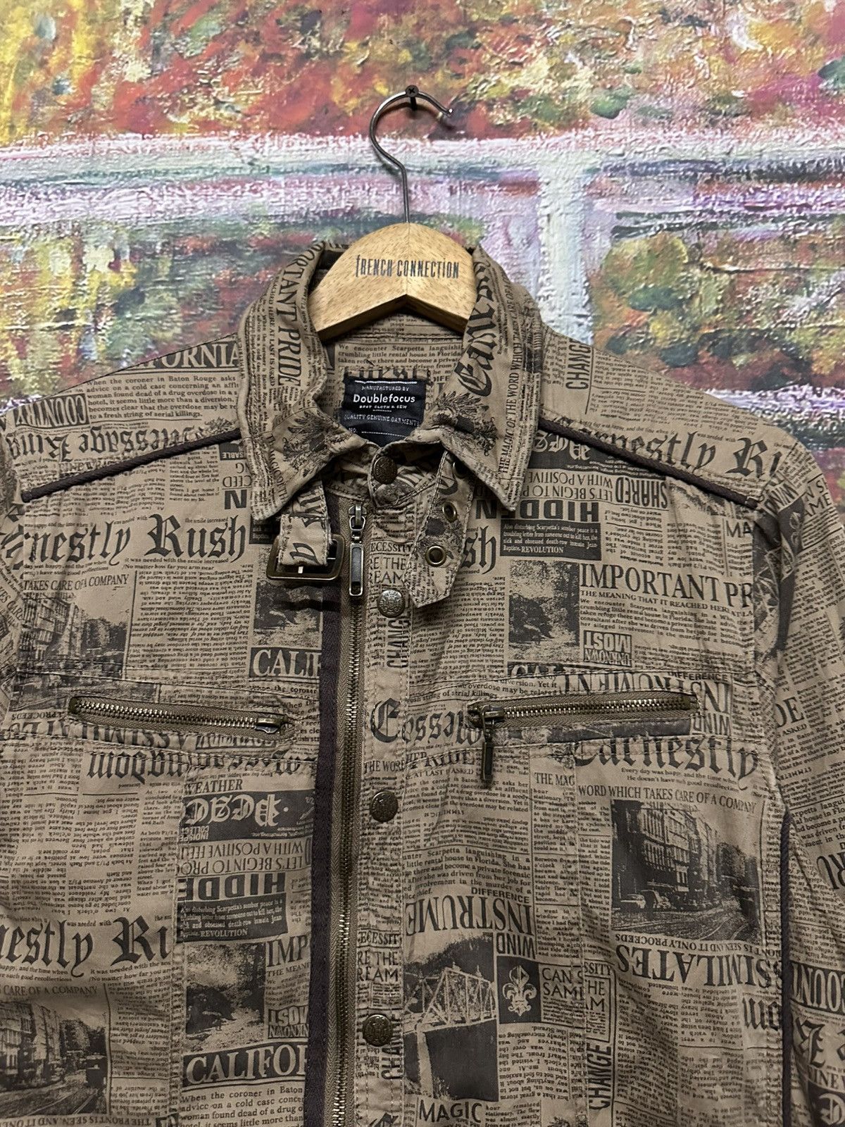 Japanese Brand Vintage Doublefocus full print jacket Size US M / EU 48-50 / 2 - 6 Thumbnail