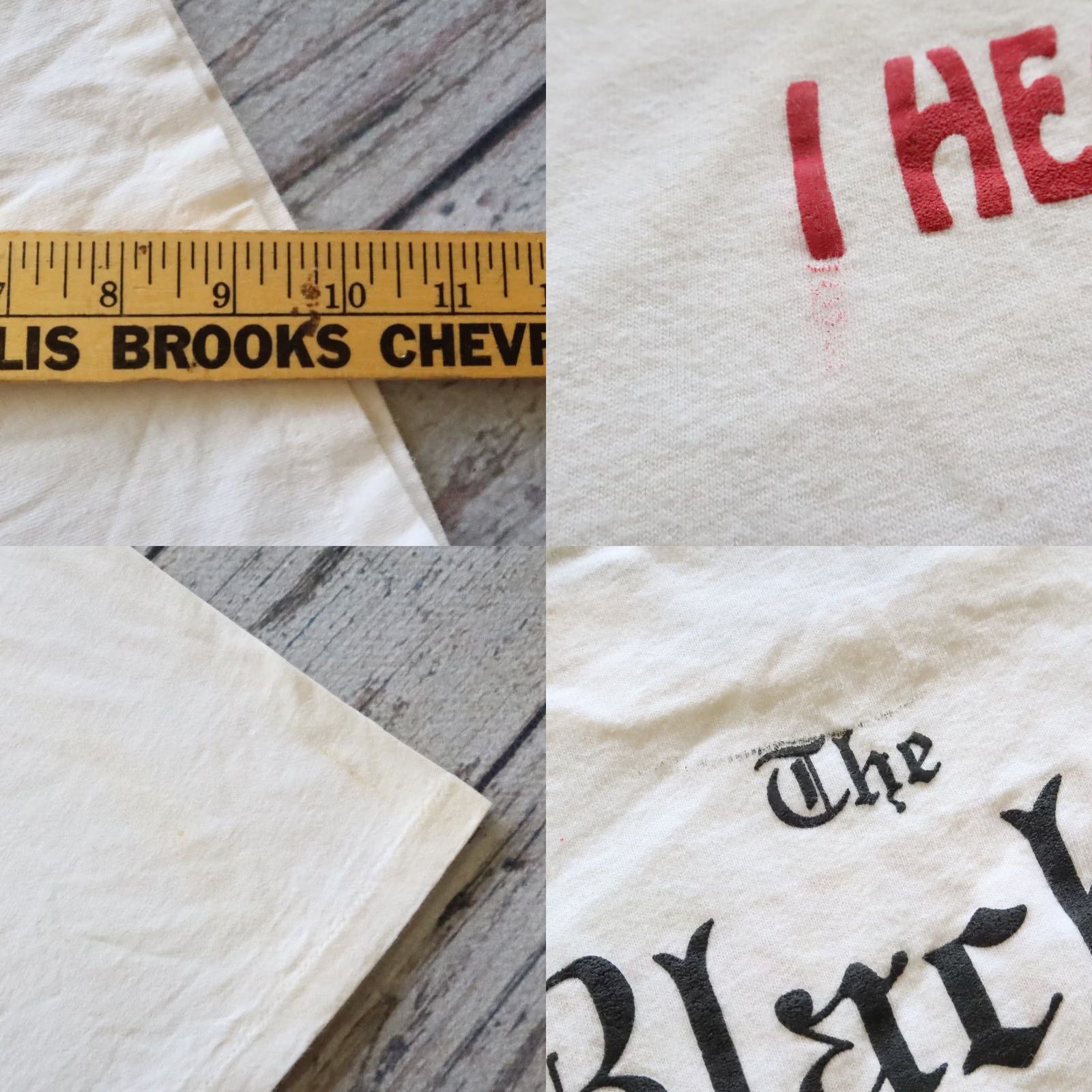 Vintage Vintage 90s Support Black Colleges Tshirt XL White Shirt Mens Size US XL / EU 56 / 4 - 10 Thumbnail