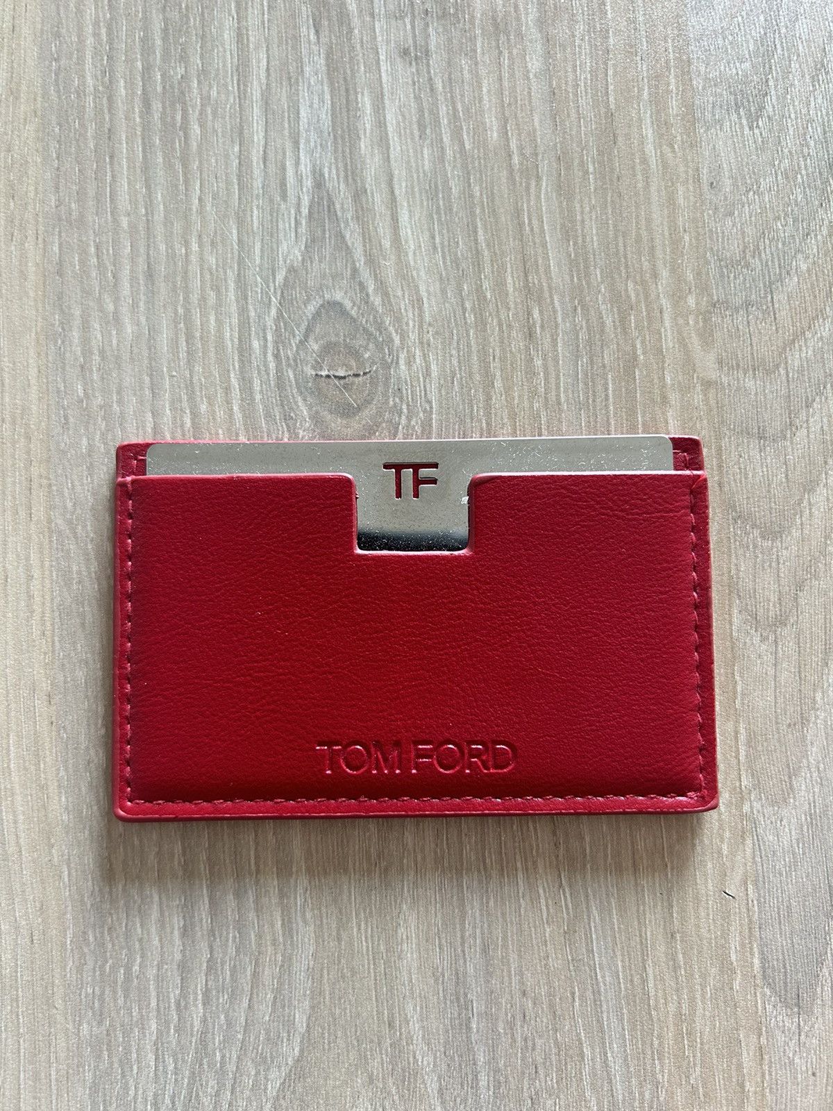 Tom Ford Red Card Holder Size ONE SIZE - 1 Thumbnail