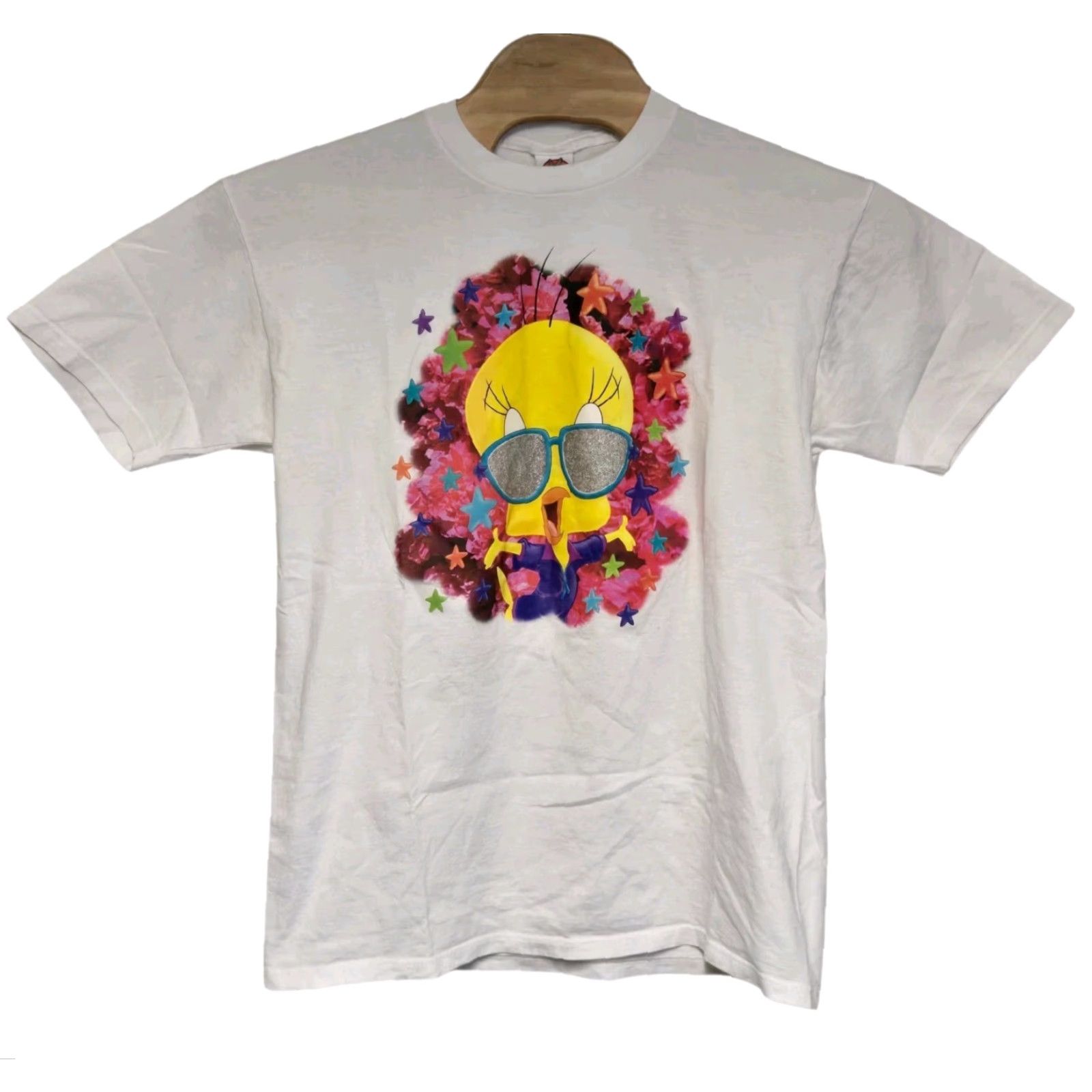 Vintage VINTAGE Looney Tunes Tweety Bird T-Shirt Size XL Men 90s White Cotton Short Sleeve Crew Neck Graphic Print 1997 Size US XL / EU 56 / 4 - 2 Thumbnail