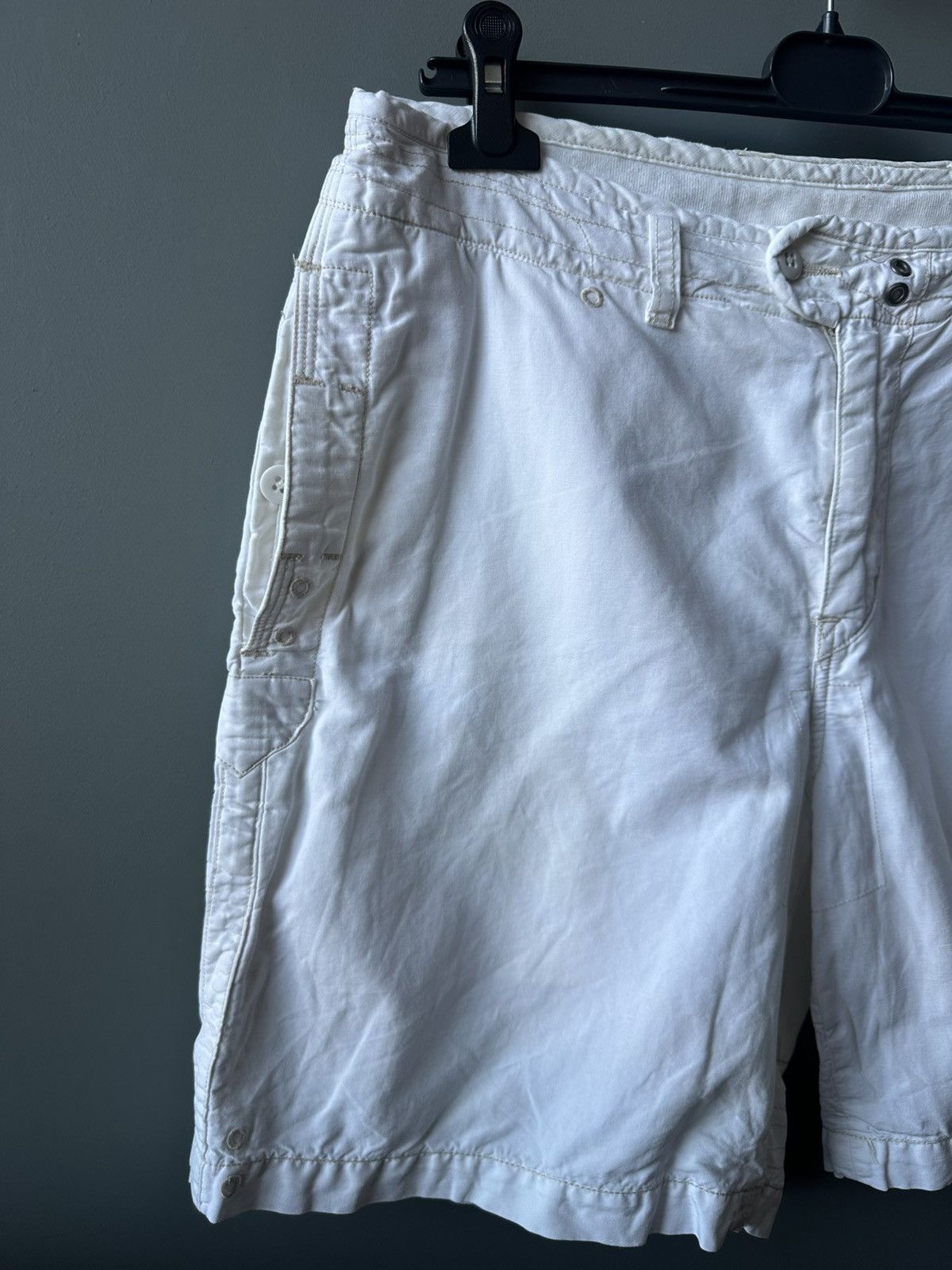 Polo Ralph Lauren Polo Ralph Lauren White Linen Cotton Shorts Size 34 Size US 34 / EU 50 - 2 Thumbnail