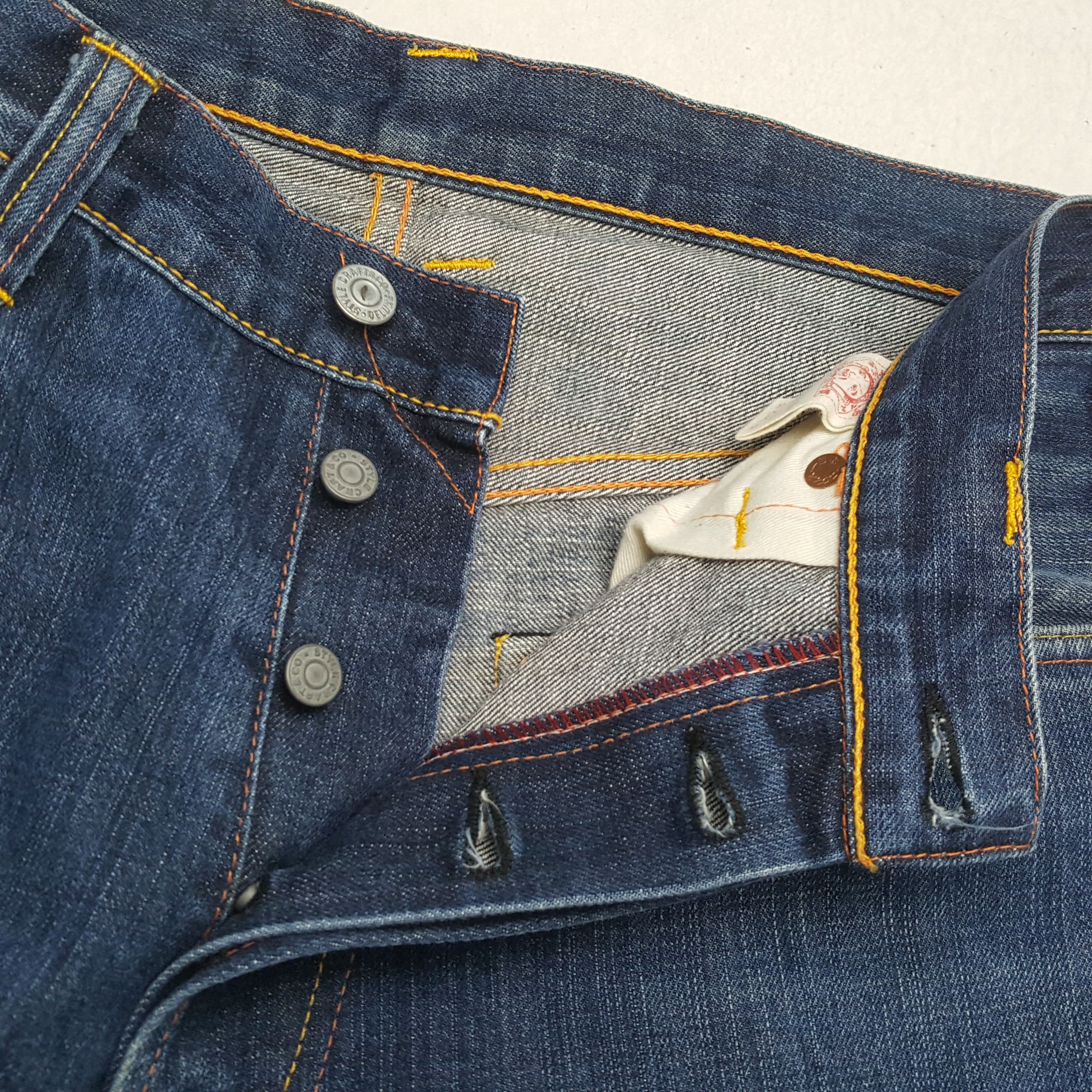 Evisu × Japanese Brand × Vintage EVISU Japanese Brand Fashion Style Custom Daicock Jeans Size US 32 / EU 48 - 12 Thumbnail