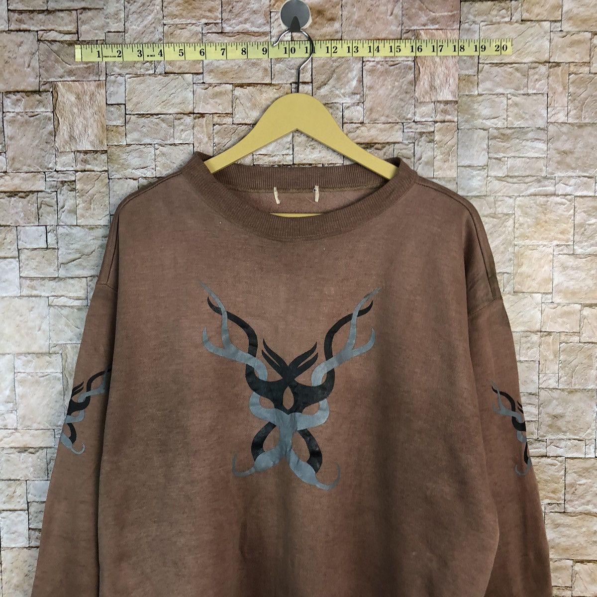 Japanese Brand × Vintage Japanese Brand art vintage Brown Sweatshirt #A711 Size US L / EU 52-54 / 3 - 2 Thumbnail