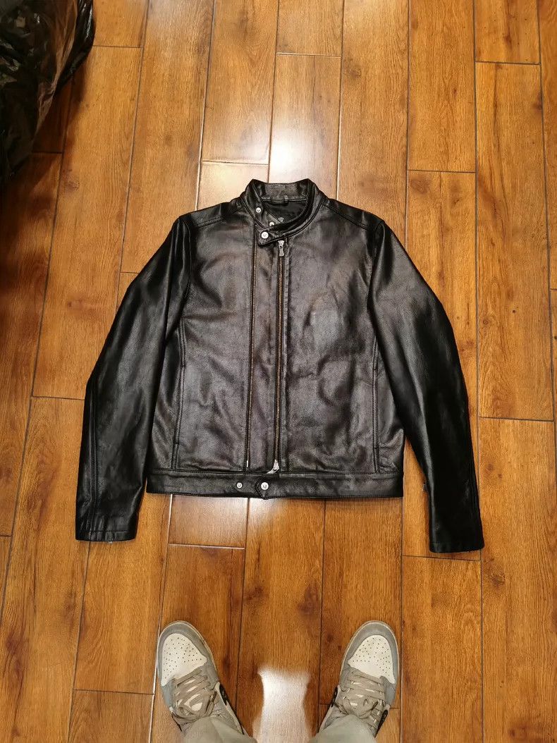 Versace Versace Calfskin stand-up collar double-zip men's jacket Size US M / EU 48-50 / 2 - 1 Thumbnail