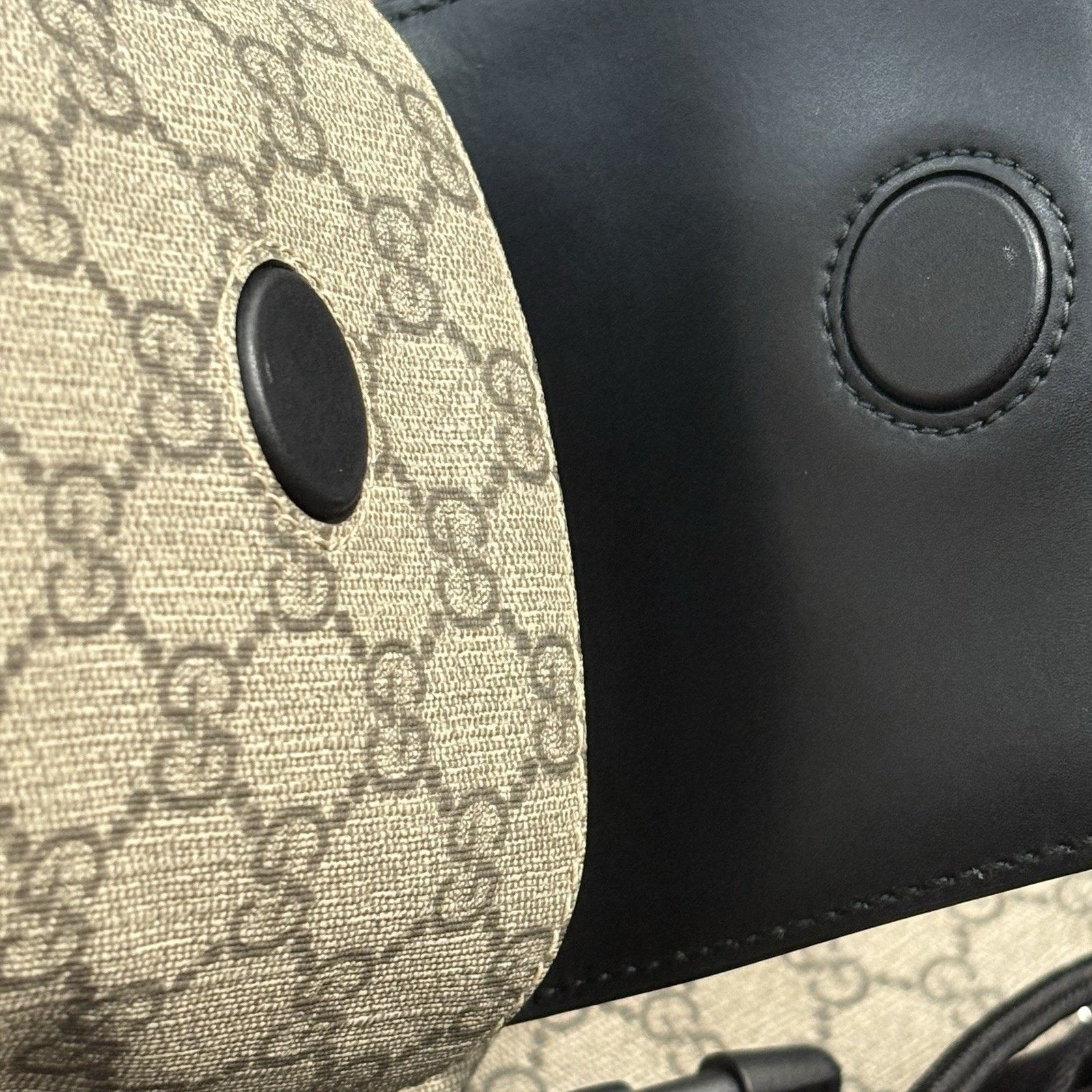 Gucci Gucci Soft Monogram GG Supreme Backpack ' Black Brown 'GREAT Size ONE SIZE - 10 Thumbnail