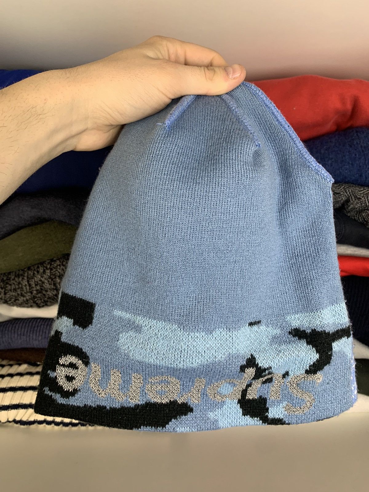 New Era × Supreme Supreme New Era Split Beanie Hat Size ONE SIZE - 21 Thumbnail