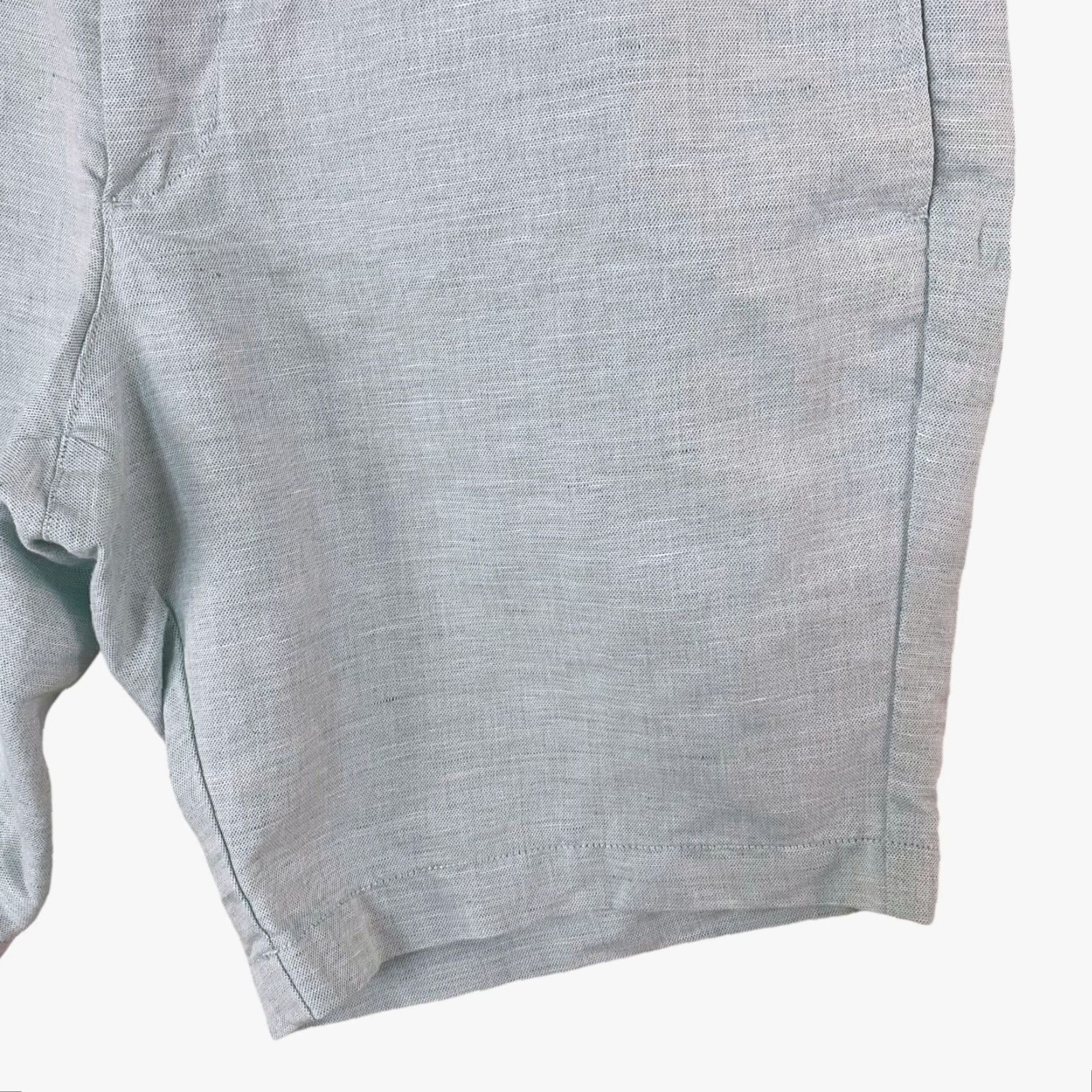 UNTUCKit UNTUCKit Paumanok Golf Shorts Light Green Flat-Front Linen Chinos Men 36 5-Pocket Casual Travel Size US 36 / EU 52 - 7 Thumbnail