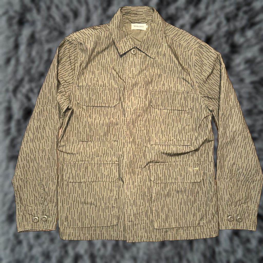 Taylor Stitch Men's 40 Medium Organic Cotton Button Up Flap Pocket Military Bear Shirt