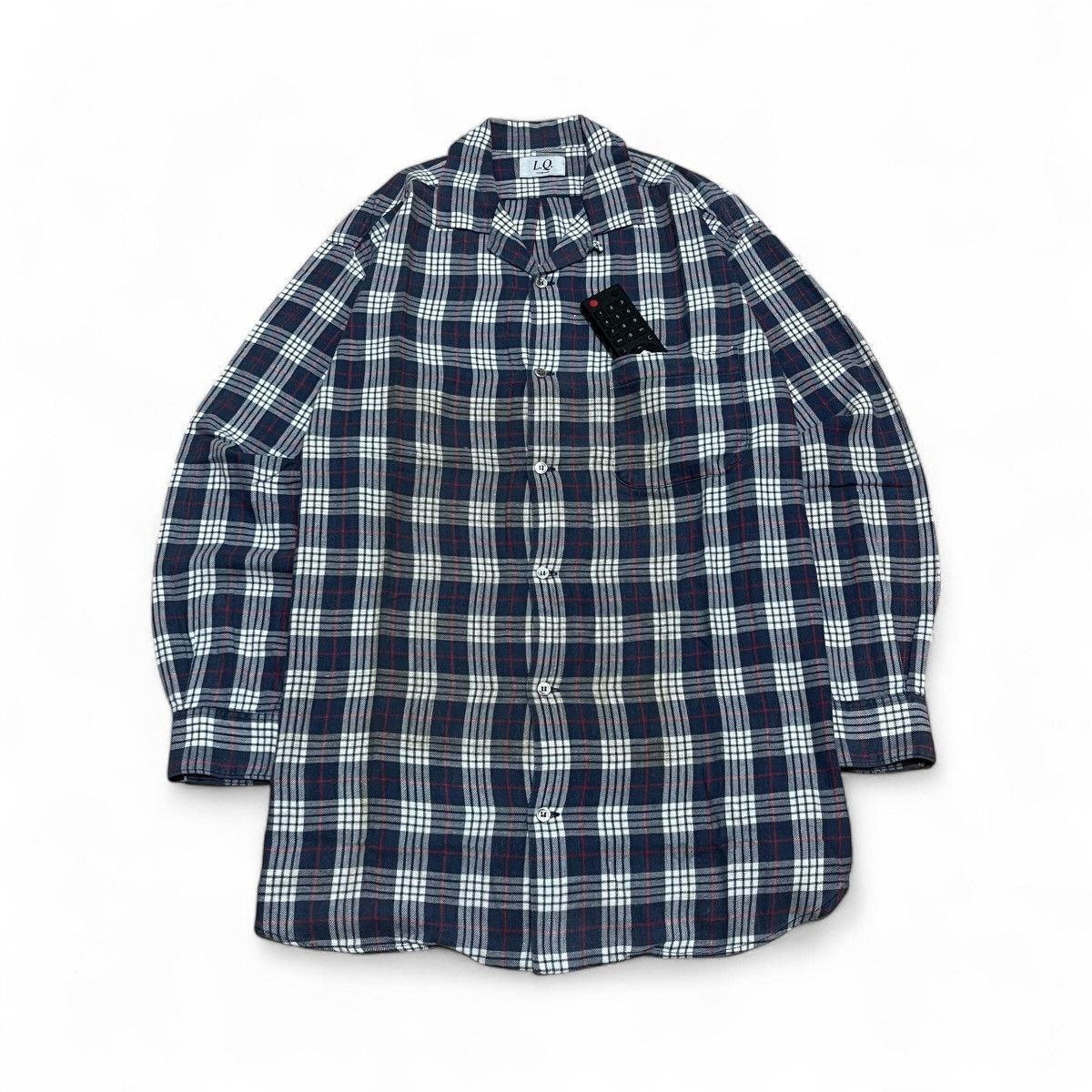 Yohji Yamamoto L.Q Y’s For Men By Yohji Yamamoto Plaid Button Up Shirt Size US L / EU 52-54 / 3 - 1 Thumbnail