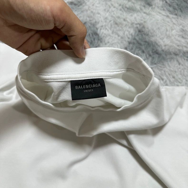 Balenciaga Balenciaga Crystal Letter Logo Short Sleeve T-Shirt White Size US S / EU 44-46 / 1 - 3 Thumbnail