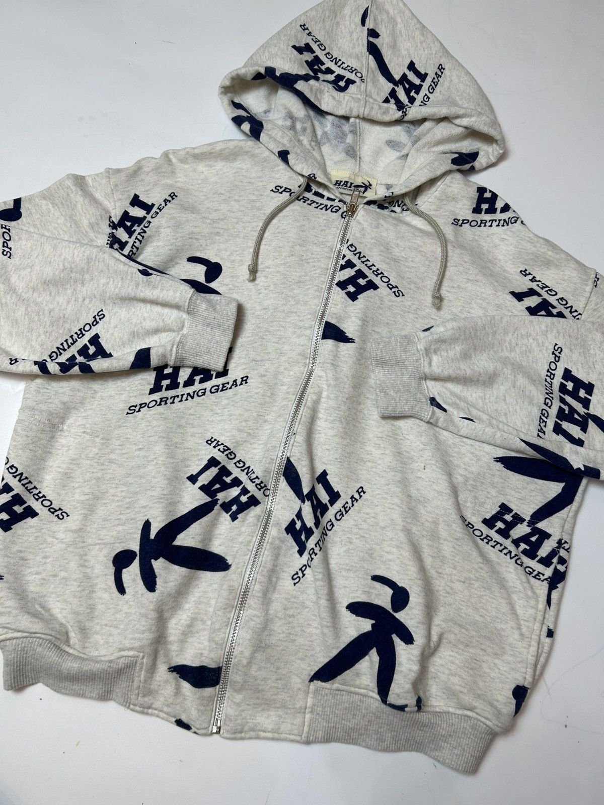 Hai Sporting Gear × Issey Miyake × Japanese Brand HAI SPORTING GEAR HOODIE SWEATSHIRT Size US M / EU 48-50 / 2 - 3 Thumbnail