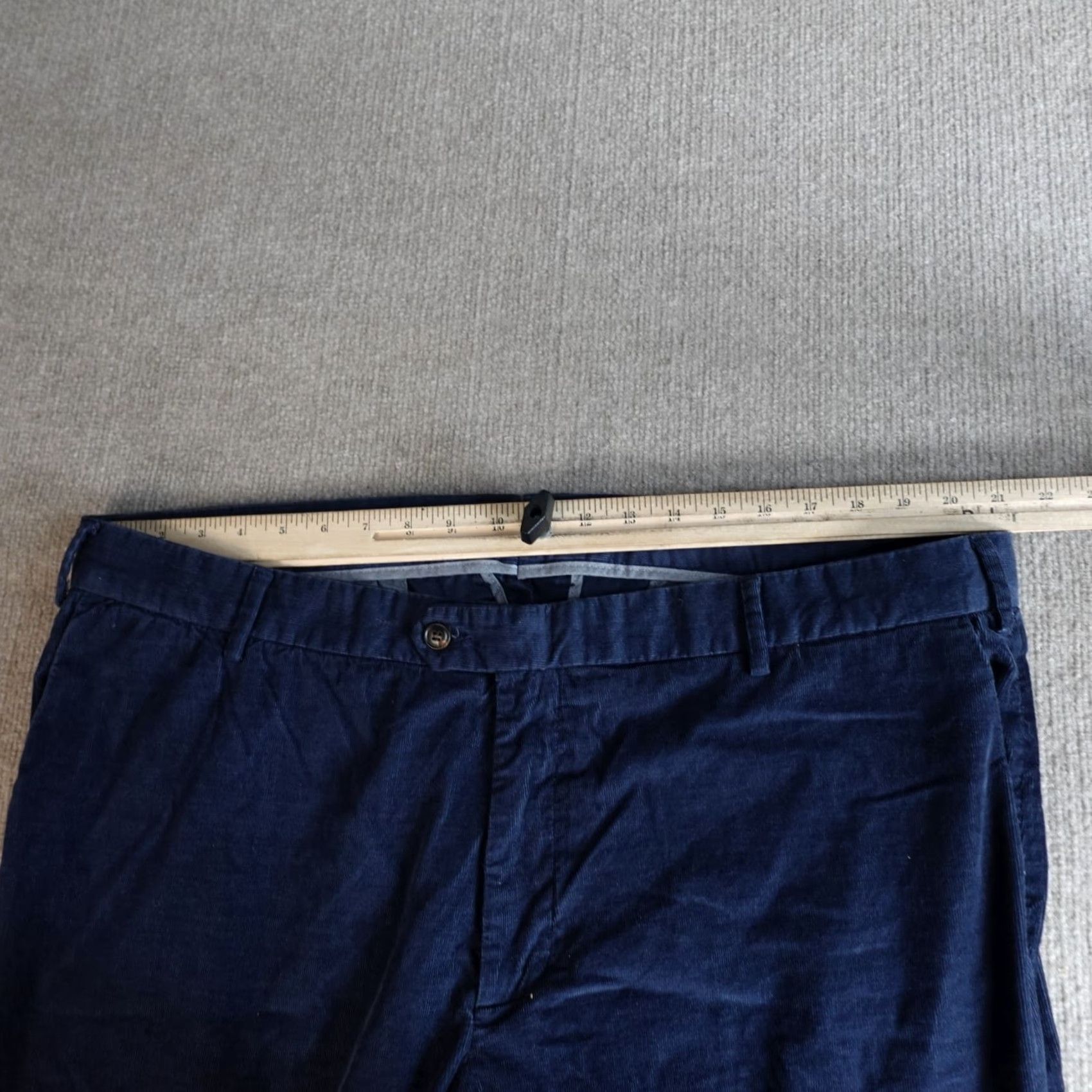 Peter Millar Peter Millar Pants 44 x 32 Blue Corduroy Flat Front Chino Regular Men Tailored Fit MF24XB73 Size US 44 / EU 60 - 4 Thumbnail