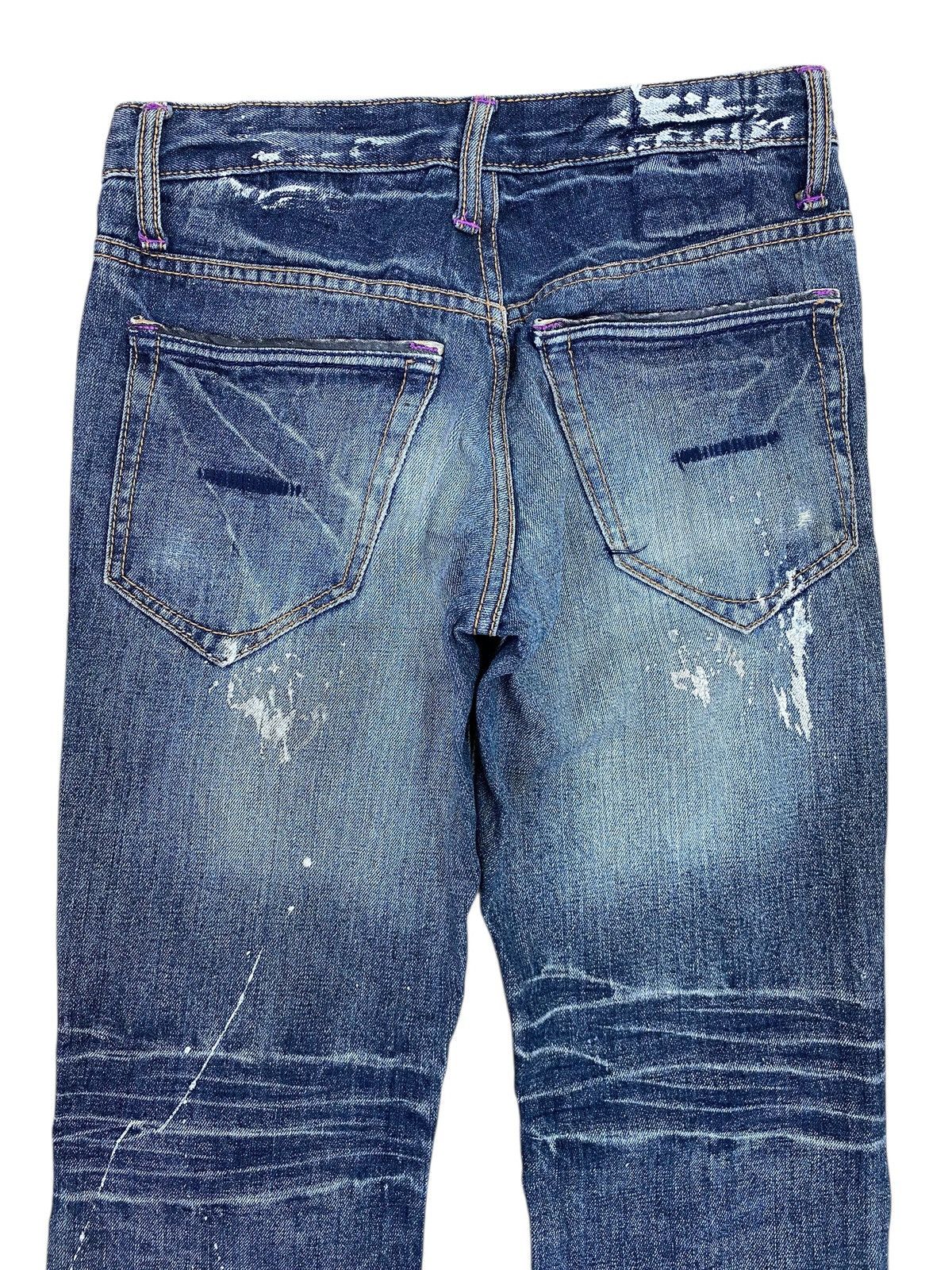 Japanese Brand Japanese Brand Splated Paint Style Bootcut Jeans Size US 29 - 4 Thumbnail