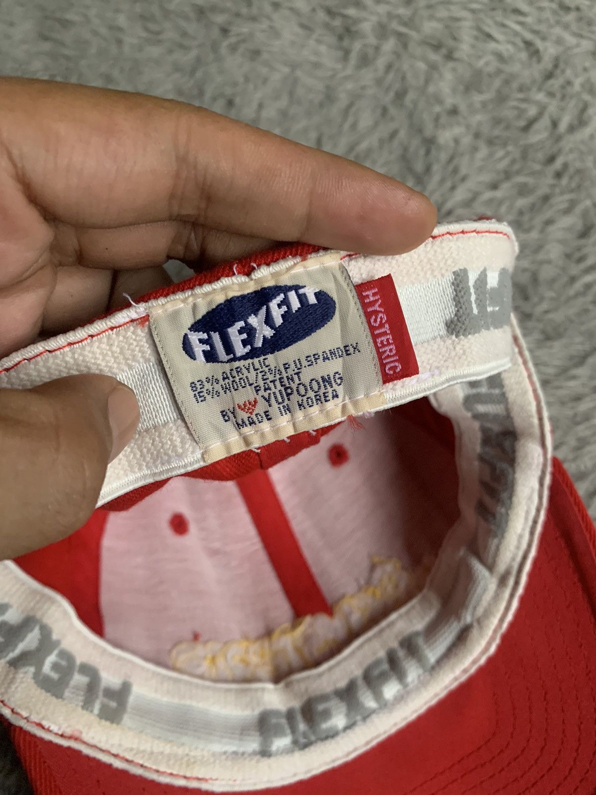 Hysteric Glamour Vintage 90s 00s Y2k Hysteric Glamour Flexfit Fitted Cap Hat Size ONE SIZE - 5 Thumbnail