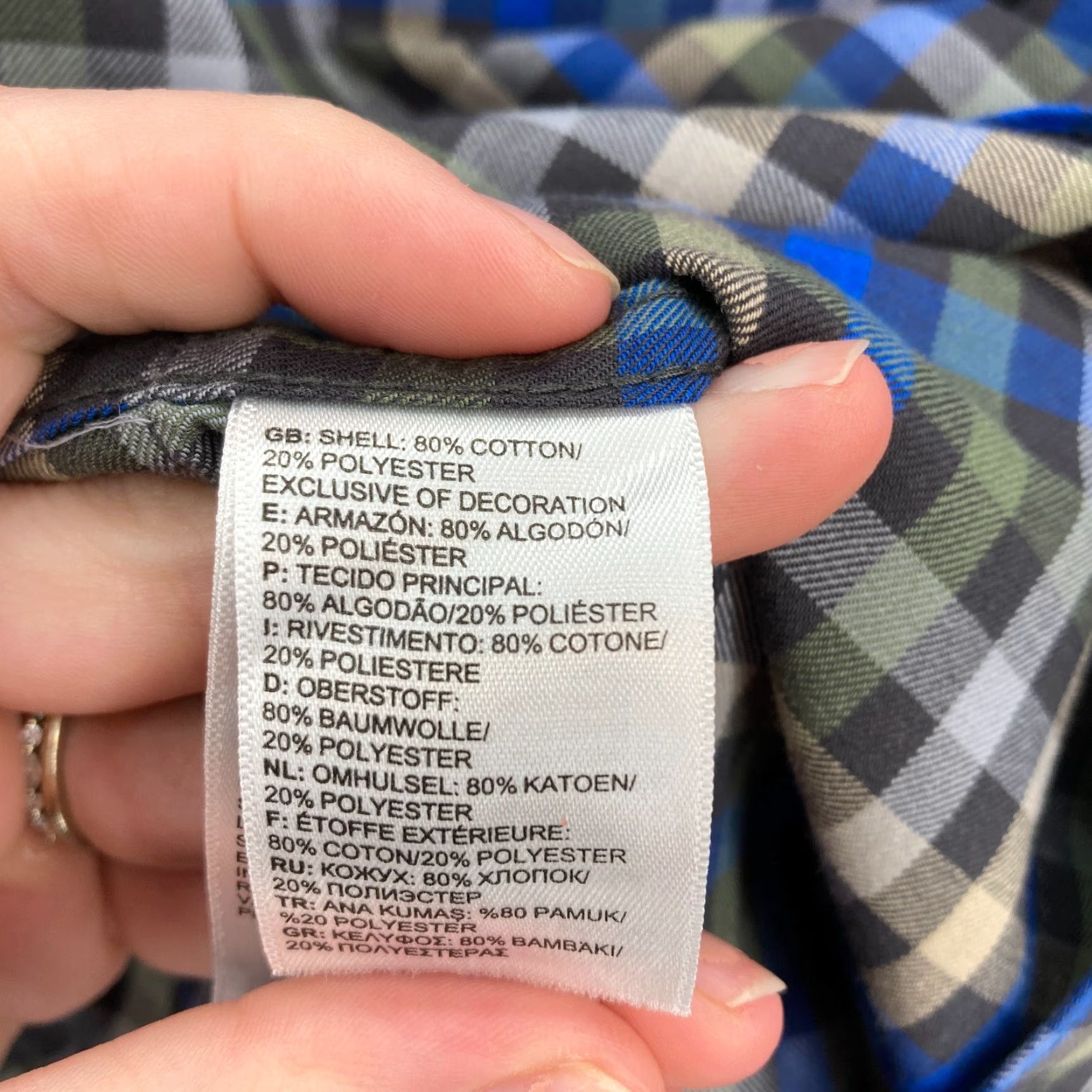The North Face The North Face Long Sleeve Button Up Shirt Mens XL Blue Plaid Hiking Travel Camp Size US XL / EU 56 / 4 - 5 Thumbnail