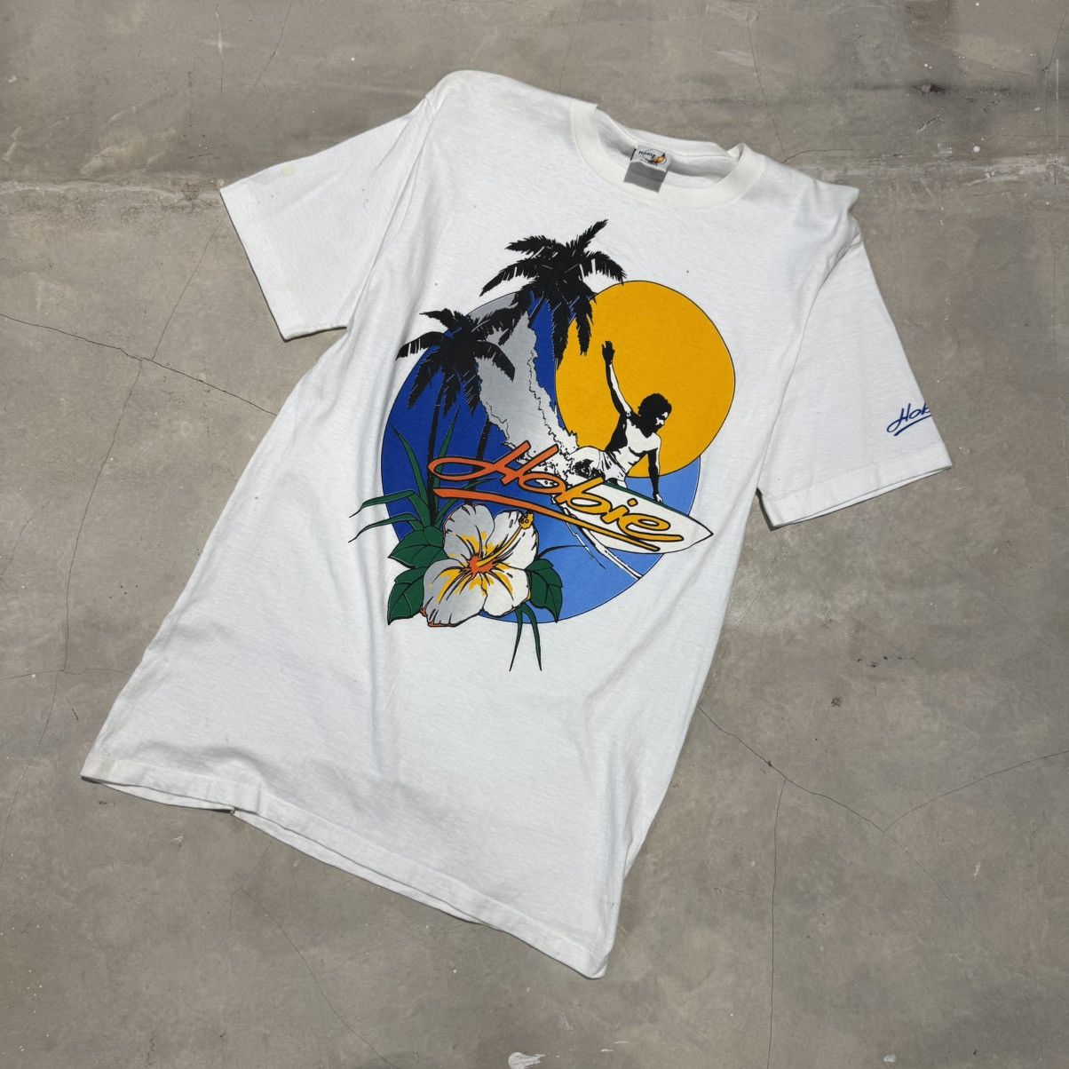 Other Vintage 80s T-Shirt Hobie Single Stich Size US M / EU 48-50 / 2 - 1 Thumbnail