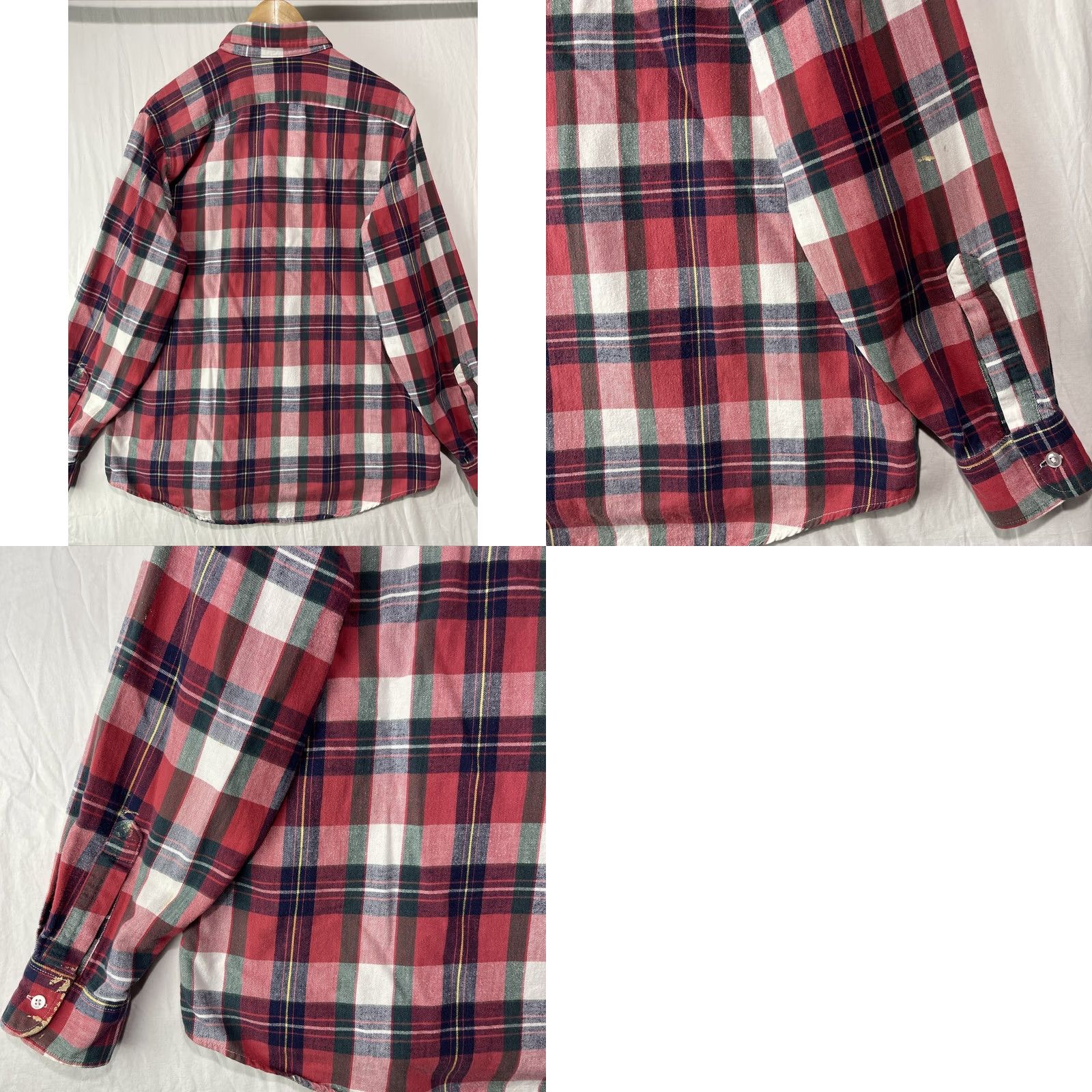 Vintage VINTAGE L.L. Bean Shirt Mens Medium Red Flannel Button-Down Made In USA Outdoor Shirt Size US M / EU 48-50 / 2 - 10 Thumbnail