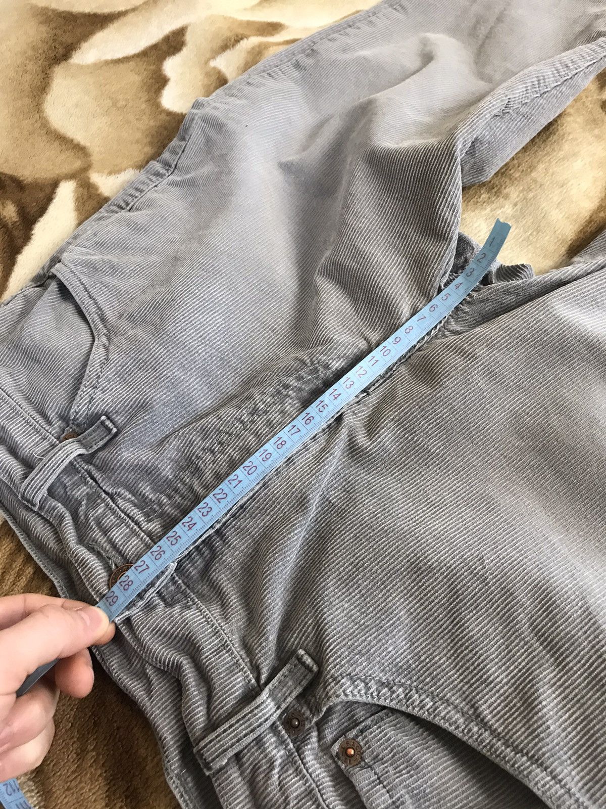 Levi's × Vintage 🔥 Y2K Vintage Levi’s 507 Grey Bootcut Corduroy Pants 32x32 Size US 32 / EU 48 - 14 Thumbnail