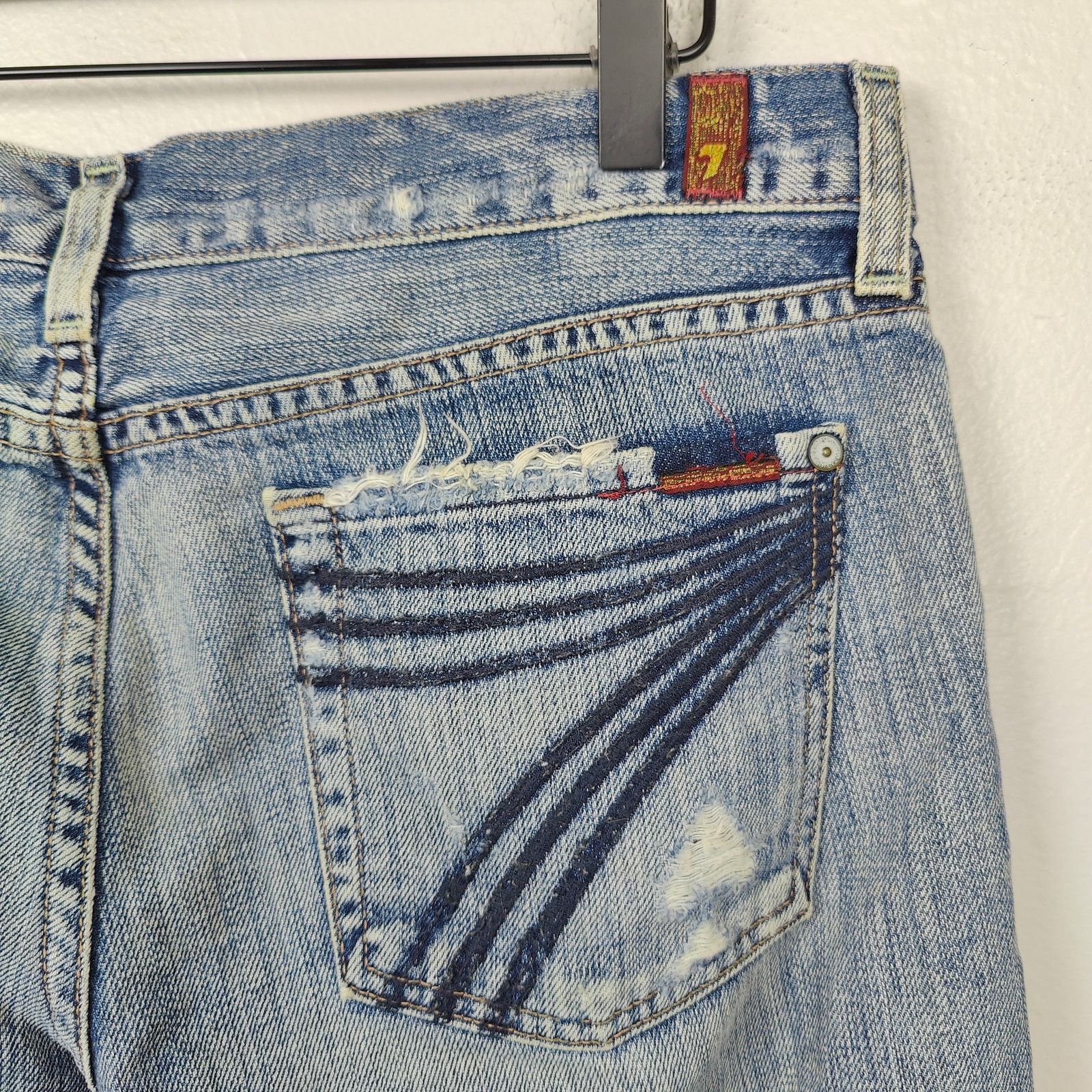 7 For All Mankind Vintage Y2K 7 For All Mankind Dojo Shorts Womens 29 Size 29" - 2 Thumbnail
