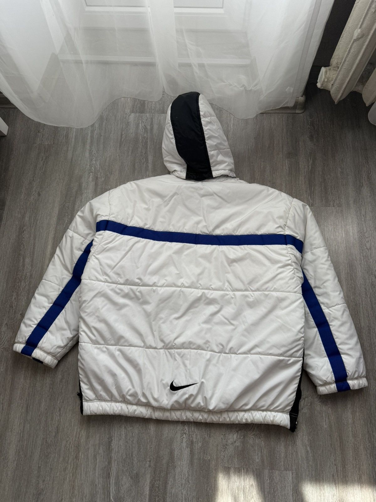 Nike Vintage Nike Anorak Center Swoosh Puffer Jacket Size US L / EU 52-54 / 3 - 12 Thumbnail