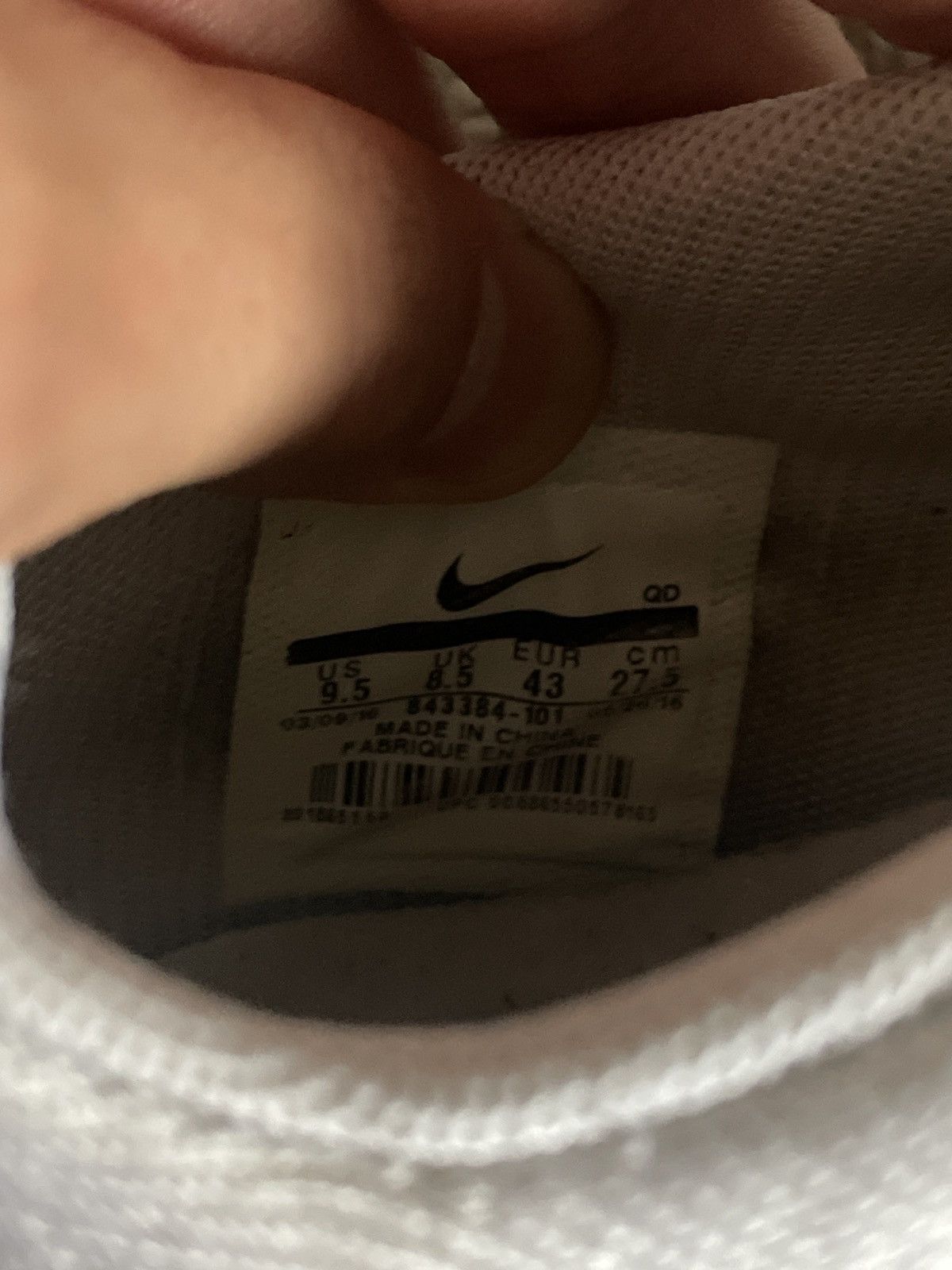 Nike Air max 1 flyknit Red Size US 9.5 / EU 42-43 - 6 Thumbnail