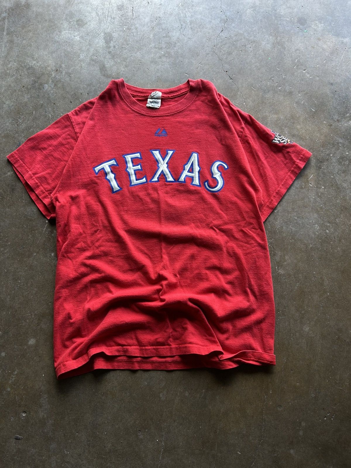 MLB Texas Rangers Kinsler #5 tee 2010 world series Size US M / EU 48-50 / 2 - 1 Thumbnail