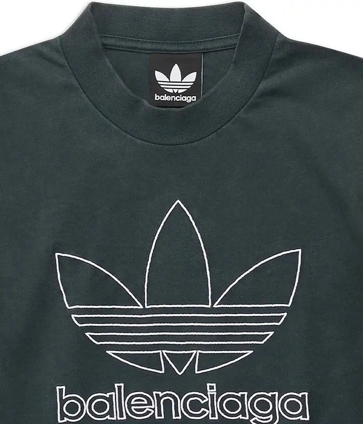 Adidas × Balenciaga o1w1db10824 Short Sleeve T-Shirt in Green Size US XL / EU 56 / 4 - 3 Thumbnail