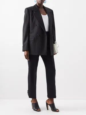 Bottega Veneta o1y0725 Leather Mules in Black Size US 7 / IT 37 - 5 Thumbnail