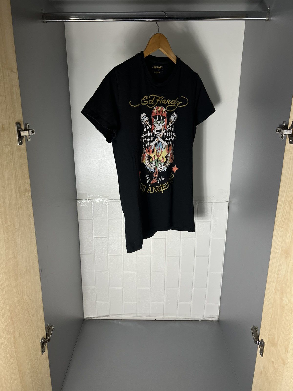 Ed Hardy VINTAGE EX HARDY BY CHRISTIAN PISTON HEAD DESIGNER Y2K 90s Size US M / EU 48-50 / 2 - 6 Thumbnail
